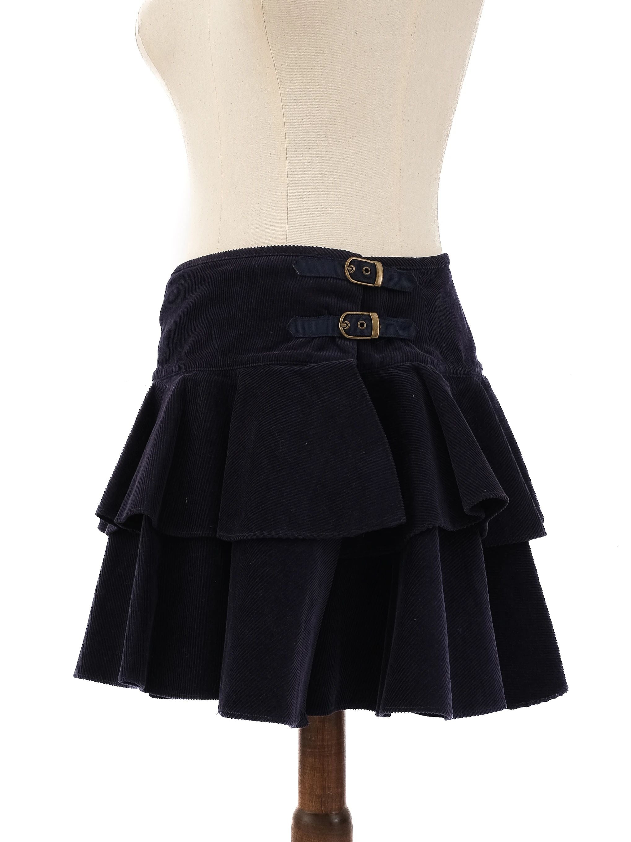 Perfect Ralph Lauren Blue Tiered Mini Skirt Size 14 for Kids