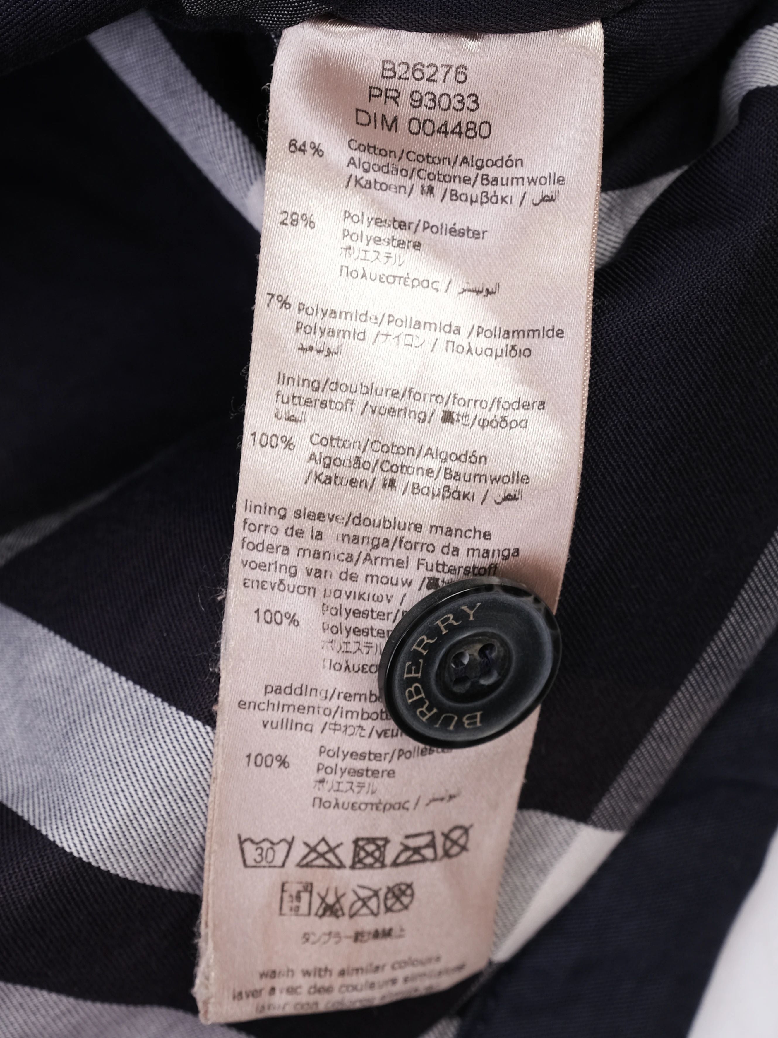 Excellent Burberry Blue Quilted Hooded Jacket for Kids Size 12