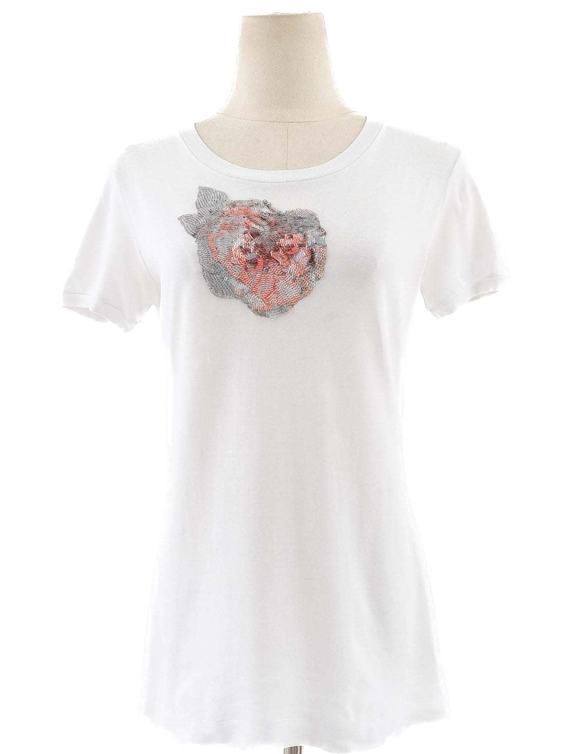 Good Dolce Gabbana White Floral Cotton T-Shirt Size S Women