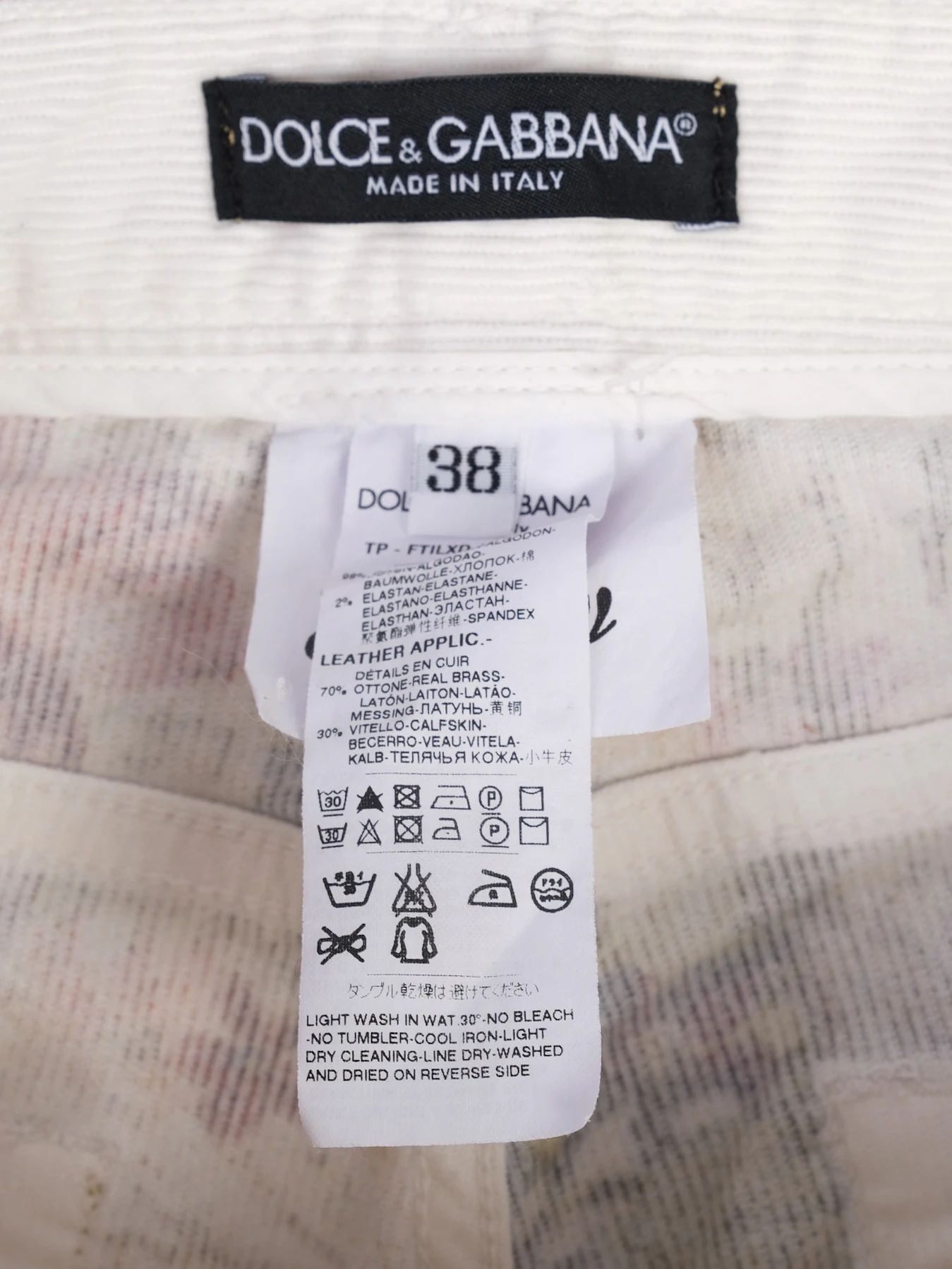 Excellent Dolce & Gabbana Floral Pants XS Velvety Elastane Design