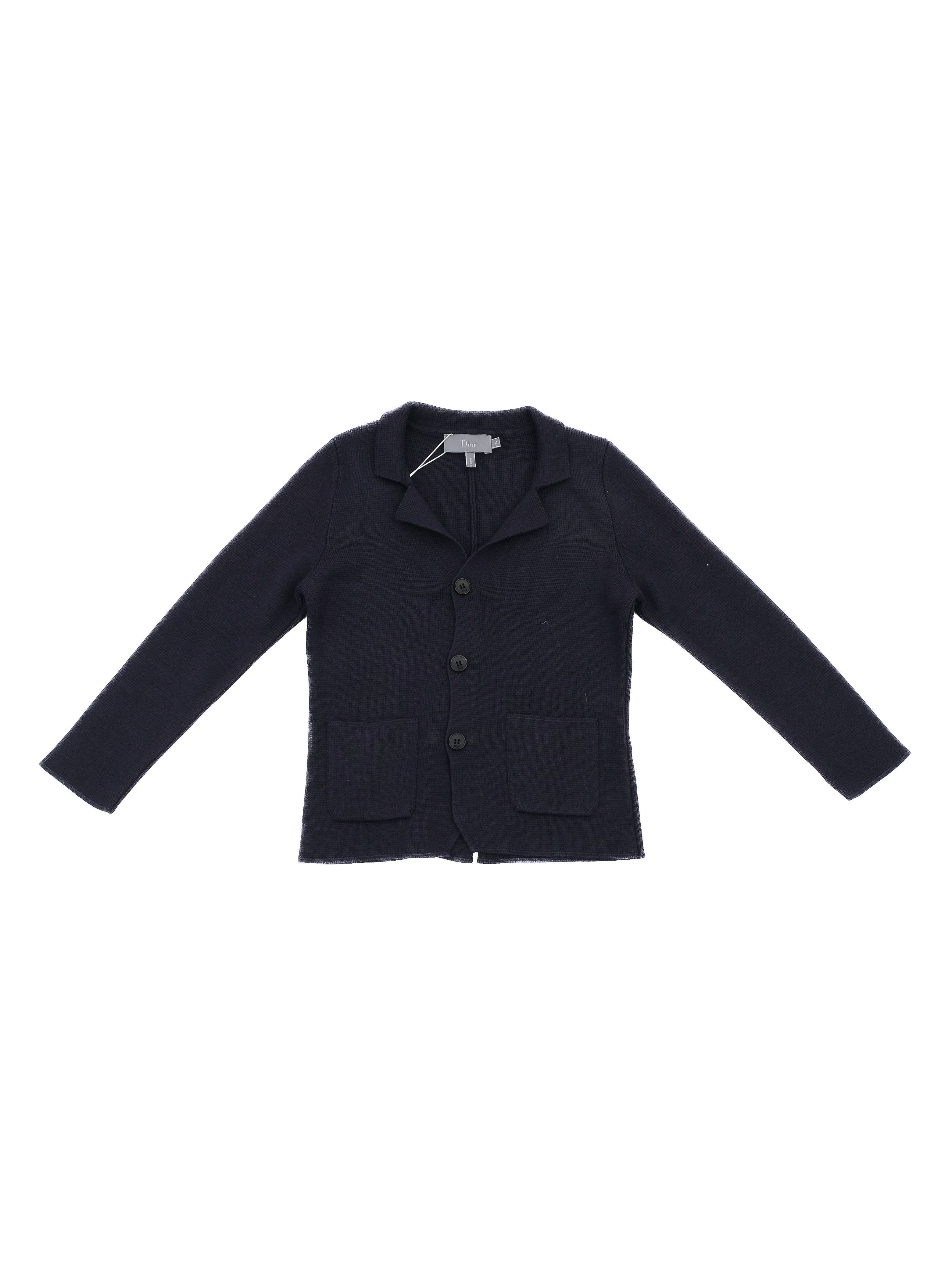 Perfect Dior Blue Viscose Knitted Cardigan Jacket Size 4 for Kids