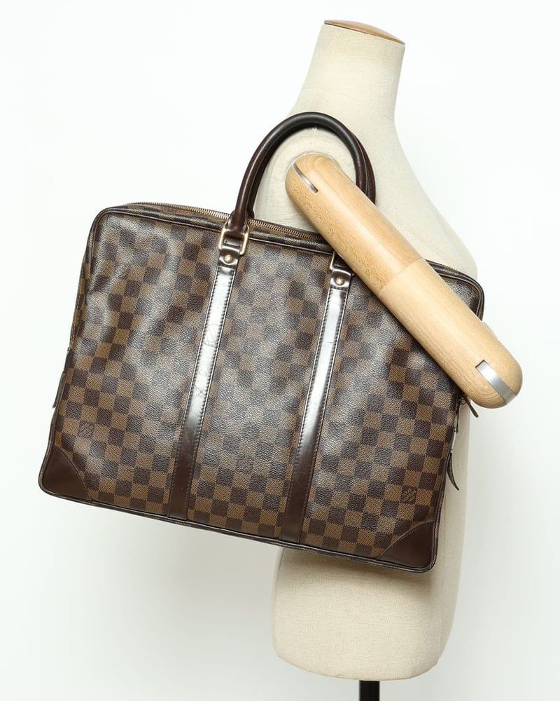 Louis Vuitton Damier Ebene Porte Documents Voyages Bag