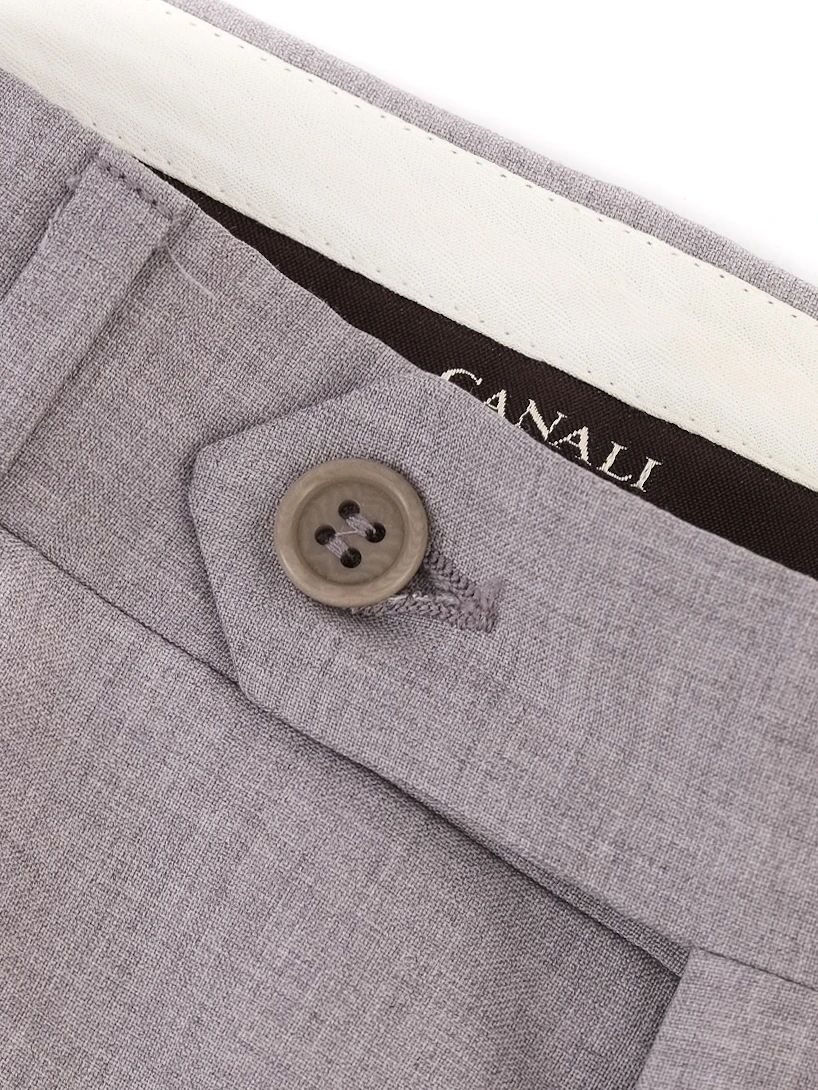 Perfect Canali Gray Wool Suit Jacket Size M for Men