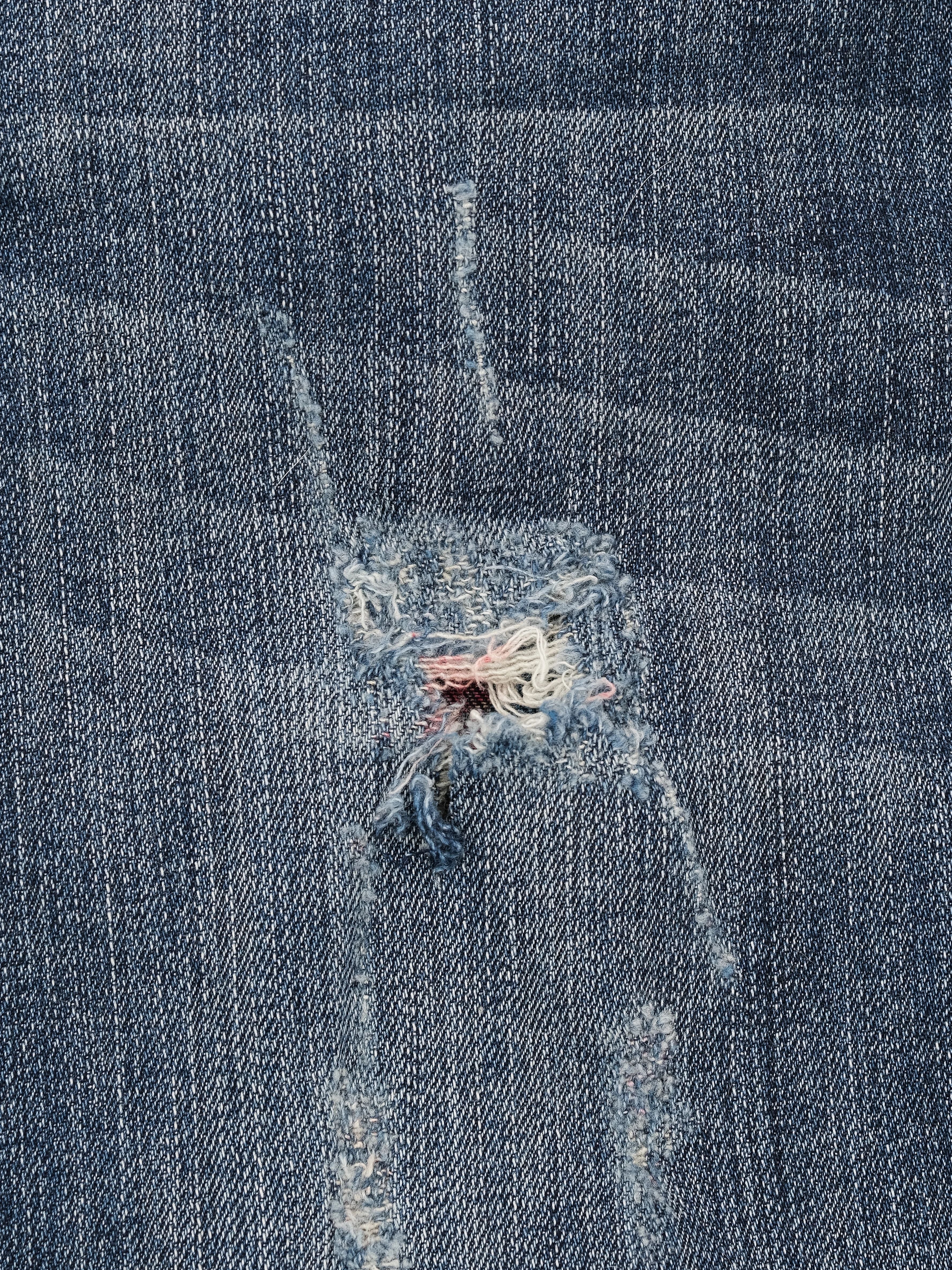 Excellent Phillipp Plein Distressed Denim Jeans Blue Size M