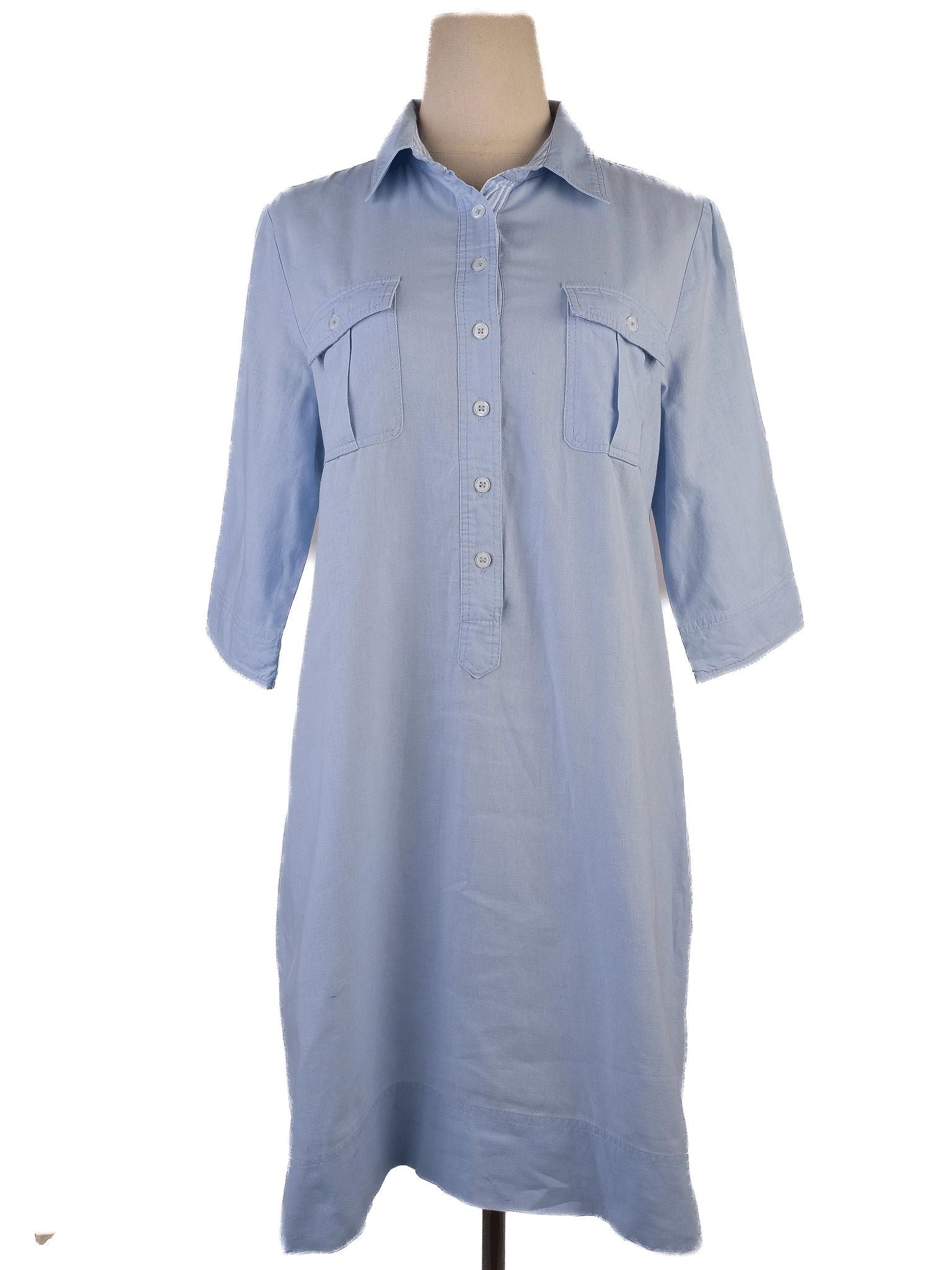 Average Burberry London Light Blue Shirt Dress Size S