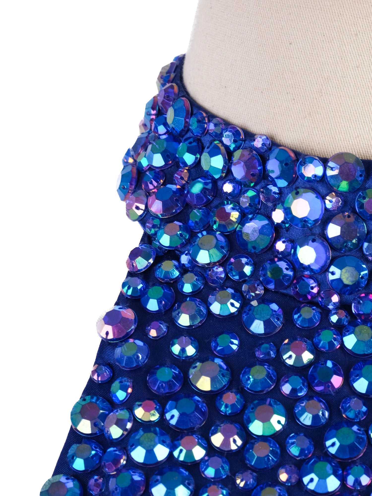 Perfect Sherri Hill Blue Ball Gown Size M with Beaded Bodice