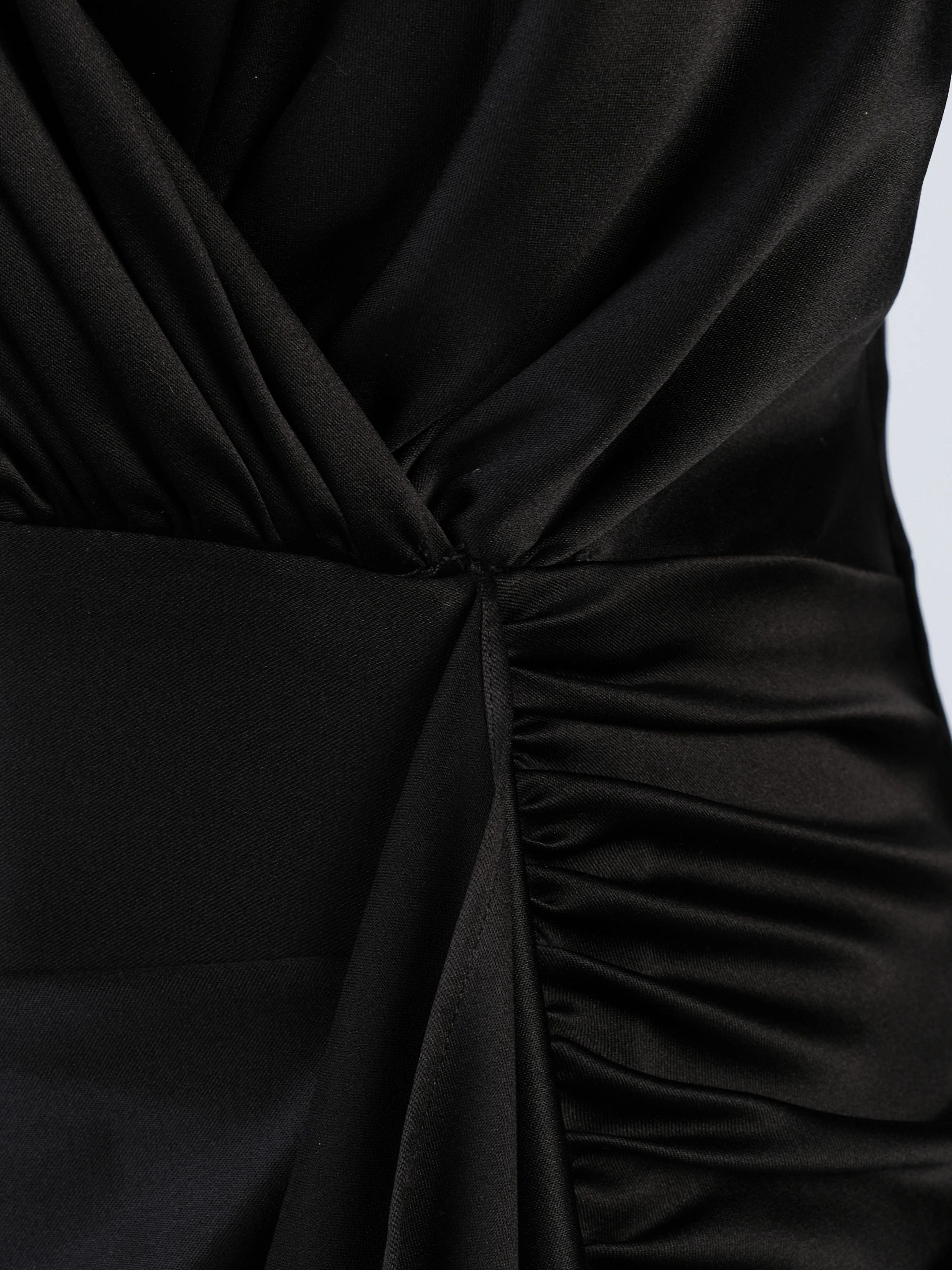 Excellent Flavio Castellani Black Polyester Dress Size M