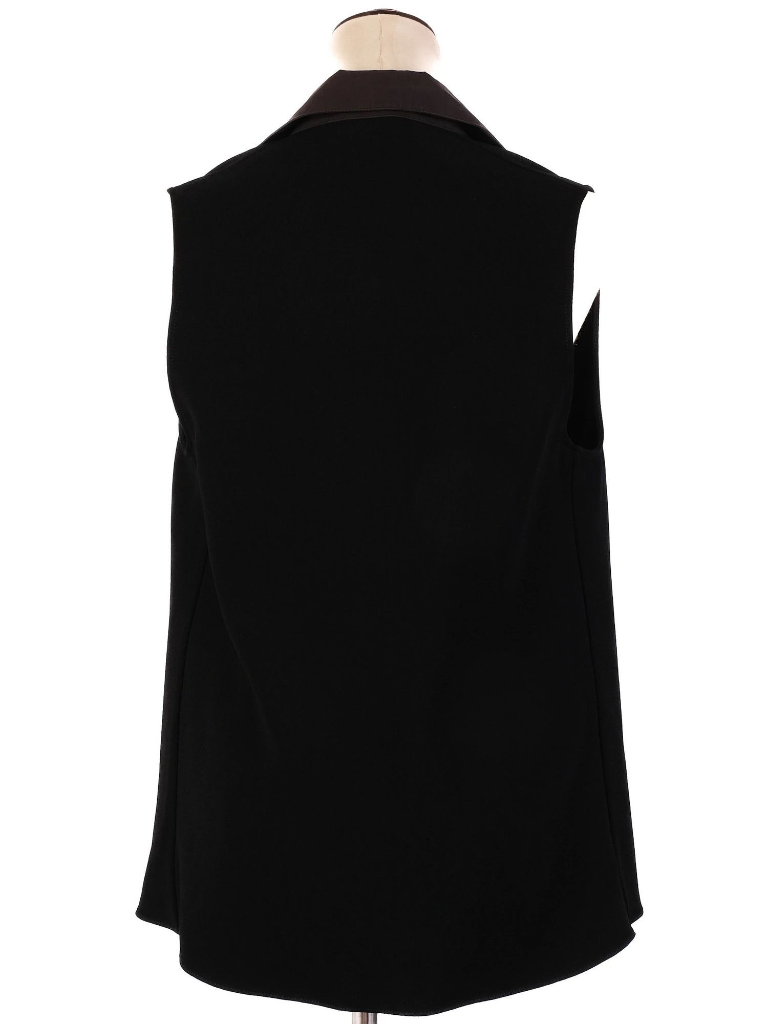 Excellent Balenciaga Black Sleeveless Top Triacetate Women