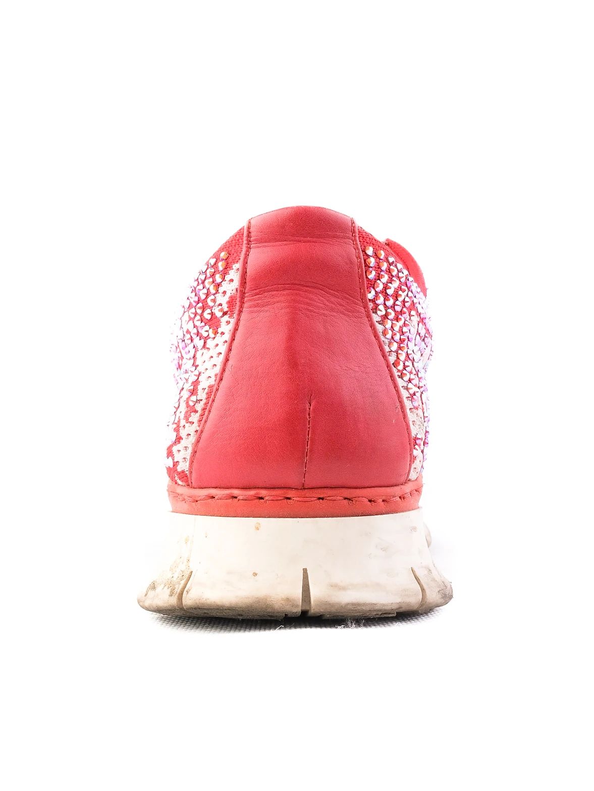 Excellent Lesilla Red Rhinestone Sneakers Women&