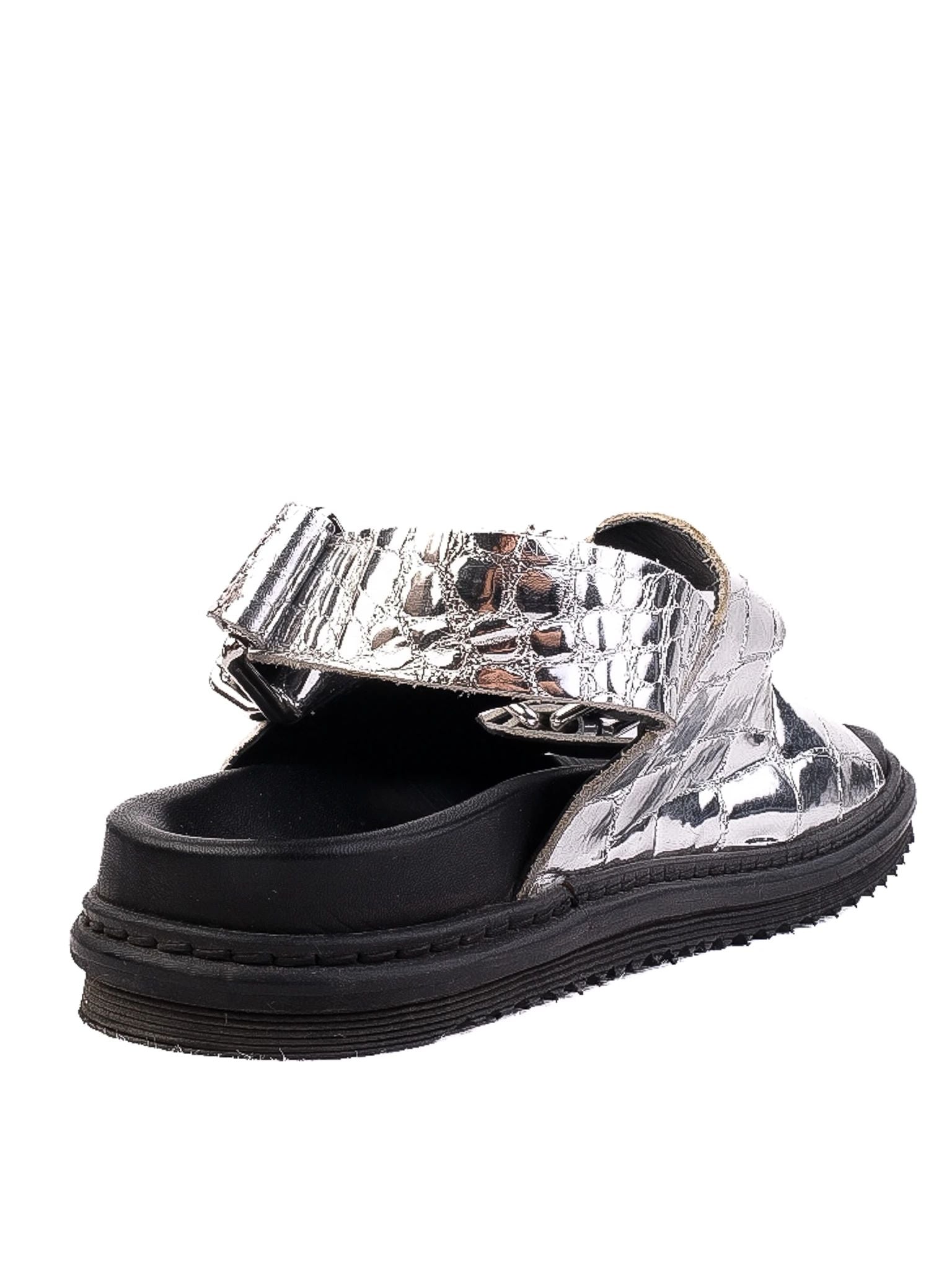 Excellent Zadig&Voltaire Gray Leather Sandals Size 37