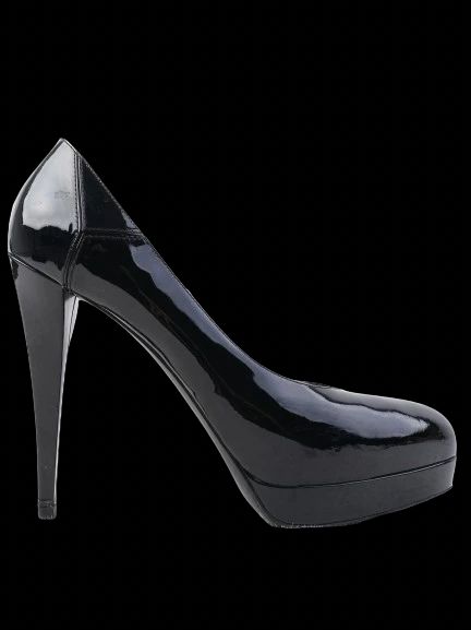 Excellent Yves Saint Laurent Black Leather High Heels Size 41