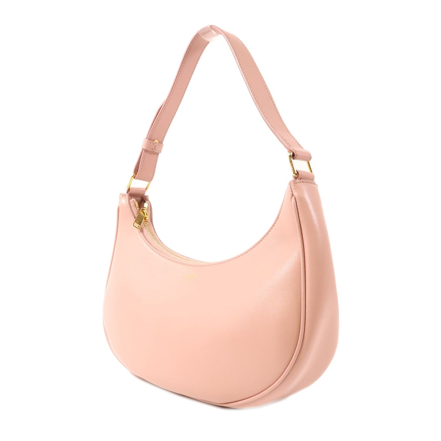 Celine Cowhide Leather Ava Golden Shoulder Bag Pink Calfskin (cowhide) S-ga-5210