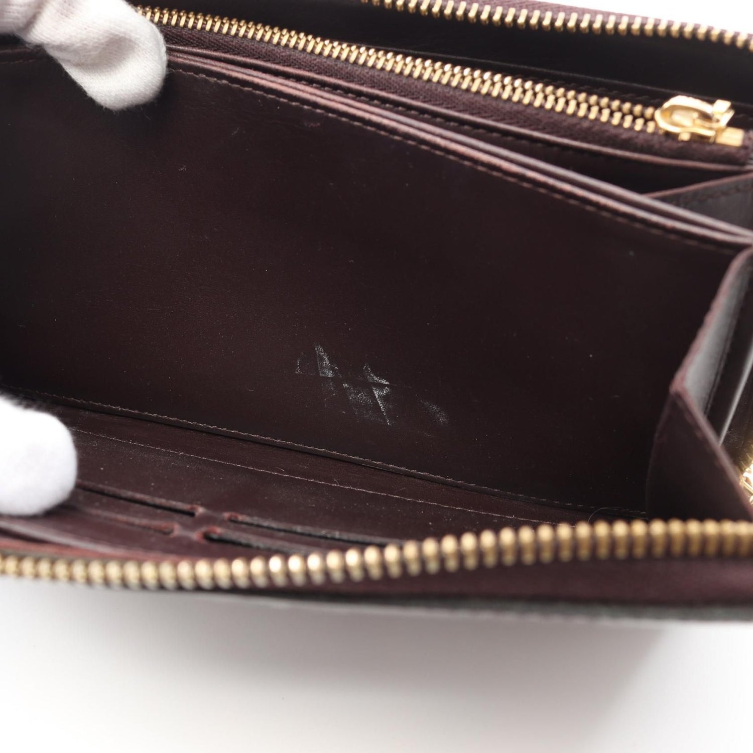 Louis Vuitton Zippy Wallet Amarrant Purple Around Long Wallet M 93522