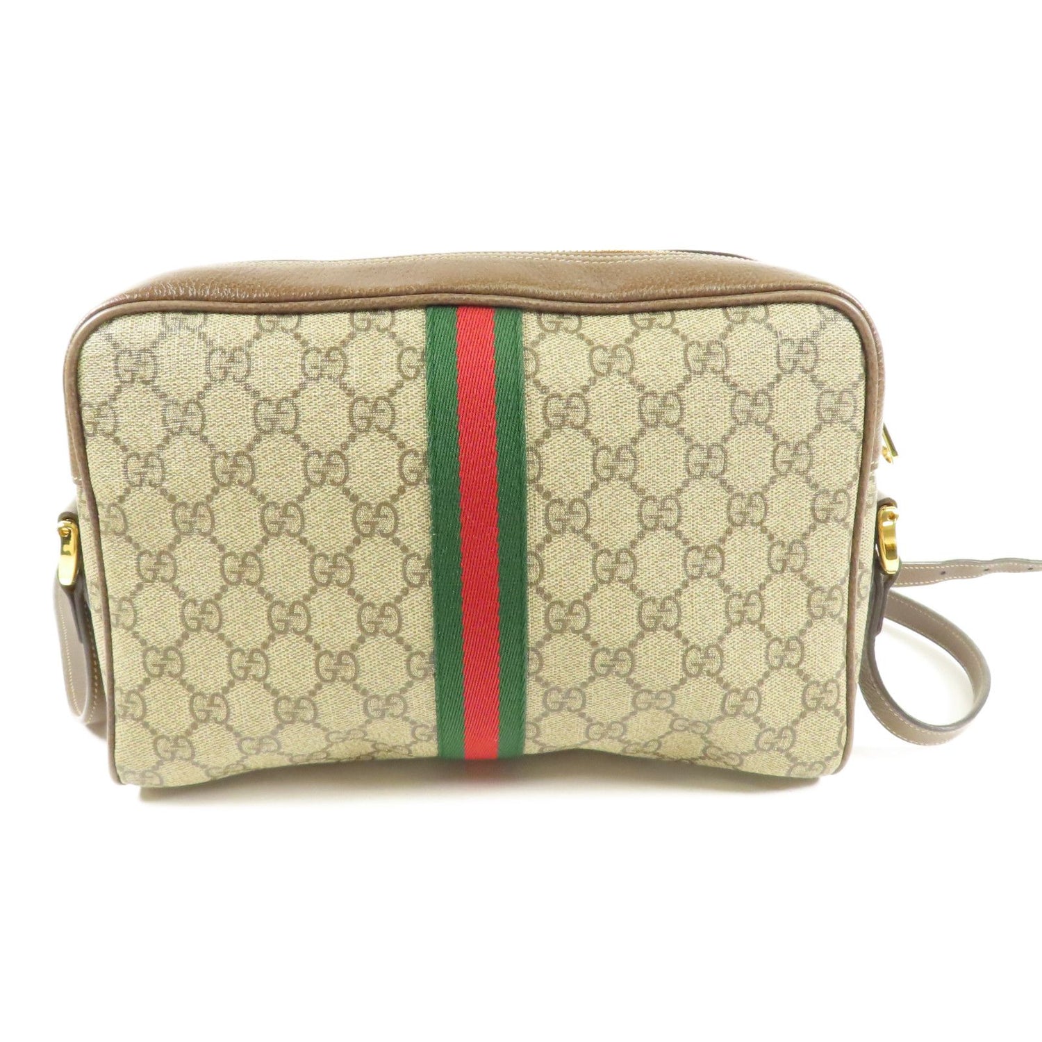 Gucci Small Ophidia Web Shoulder Bag, GG Supreme
