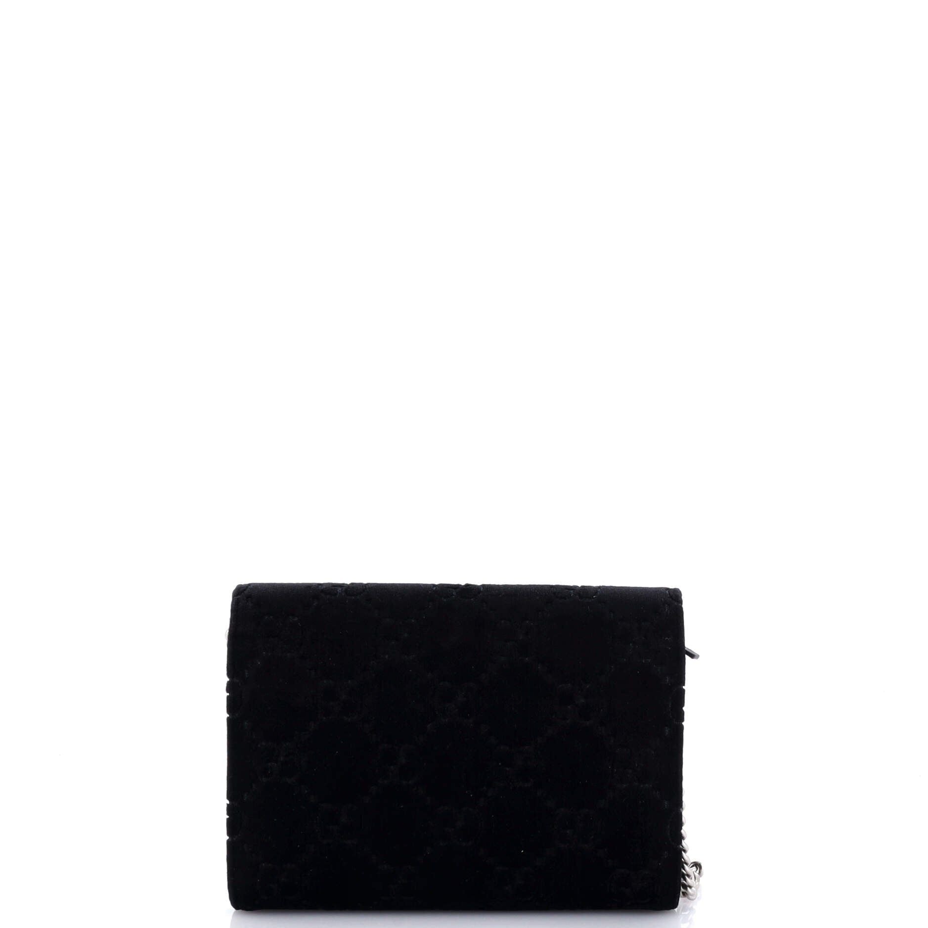 Gucci Dionysus Chain Wallet Gg Velvet Small
