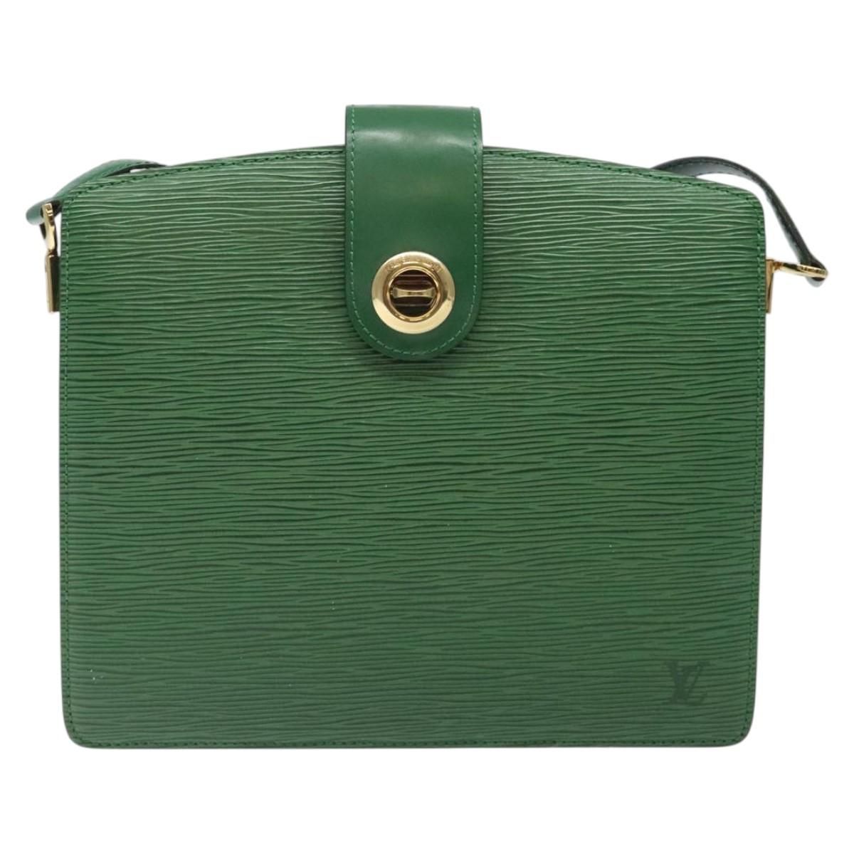 Louis Vuitton Epi Capuchin Shoulder Bag Green M 52344 Lv Auth