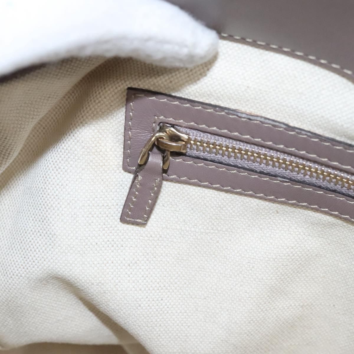 Gucci Gg Canvas Tote Bag Beige Gold 257061 Auth