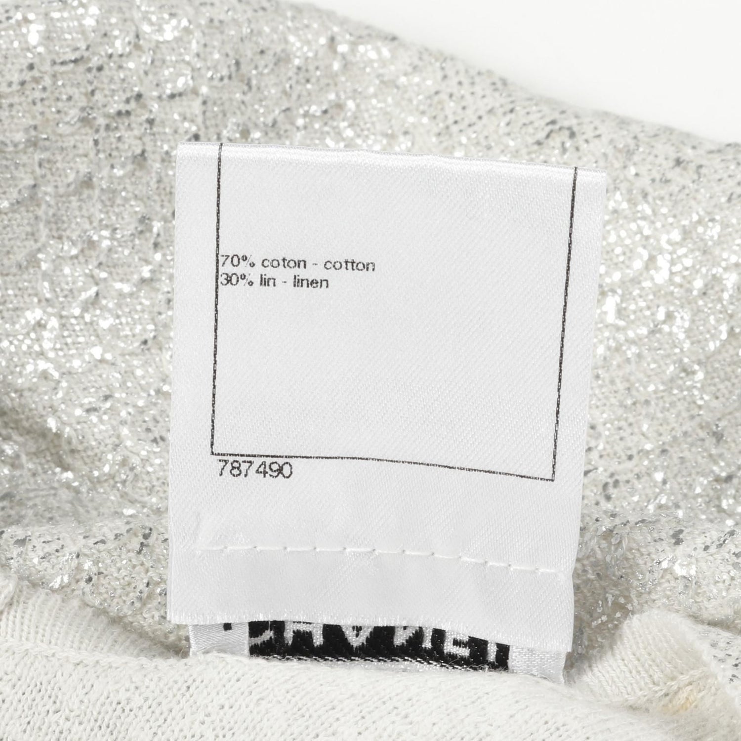 Chanel Gray Silver Tank Top Knit Cotton Fabric P 35700k 02085