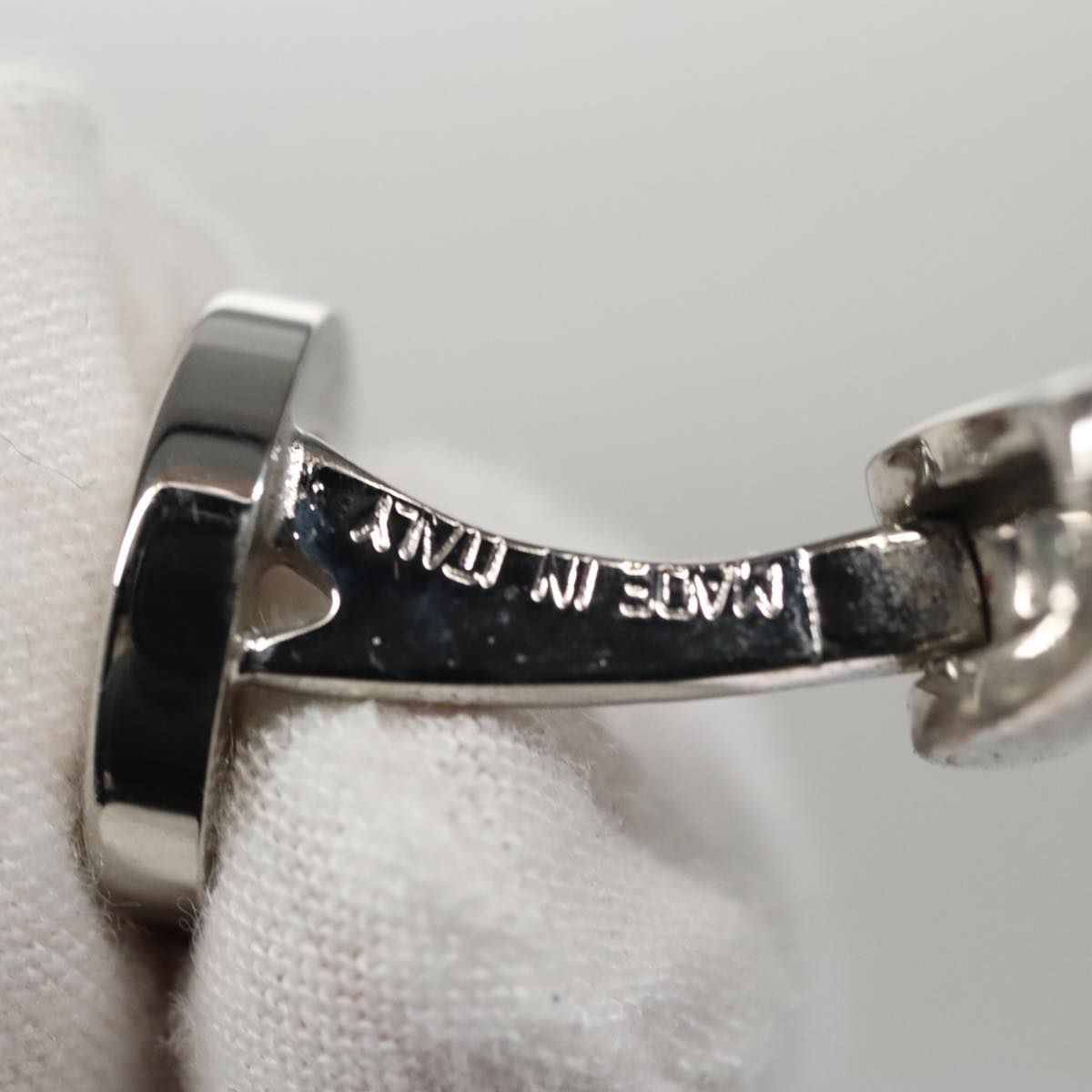 Loewe Cuffs Metal Silver Tone Auth
