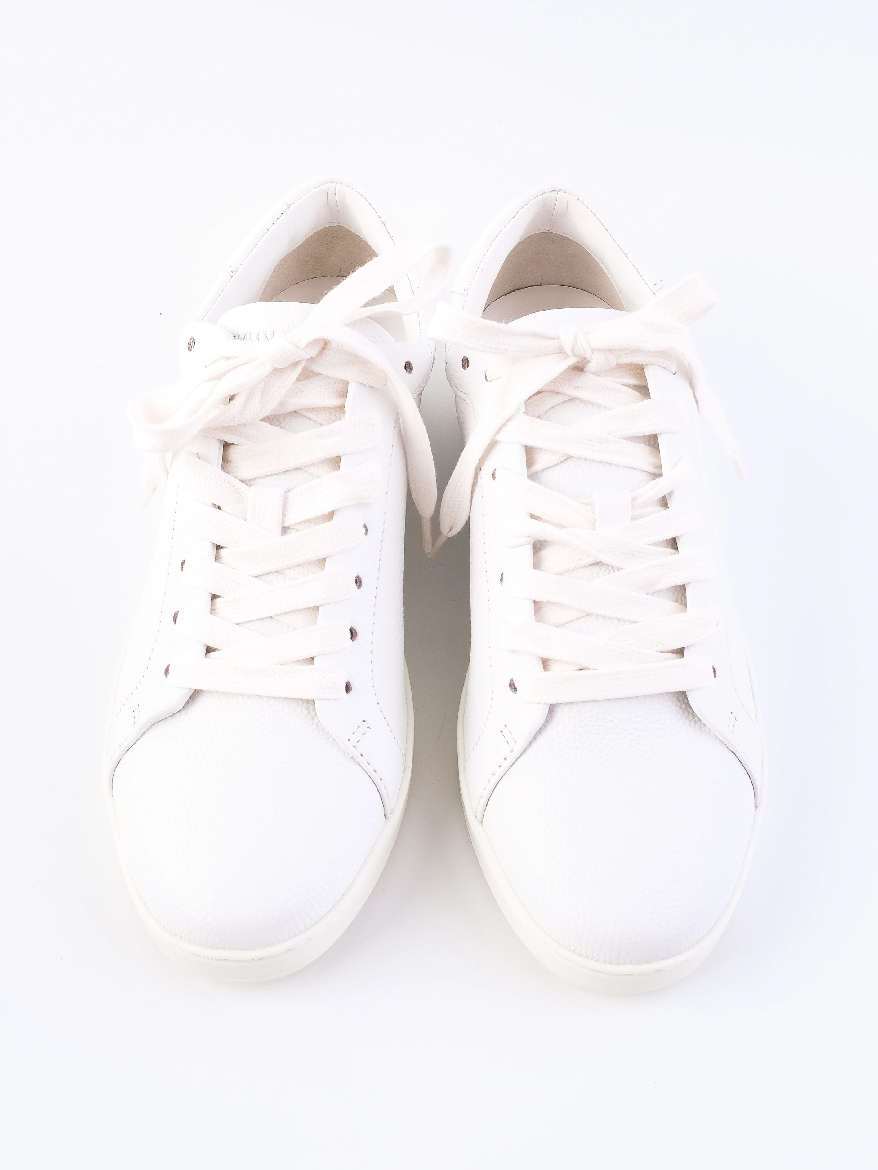 NEW Jimmy Choo White Leather Sneakers Size 38.5 Women