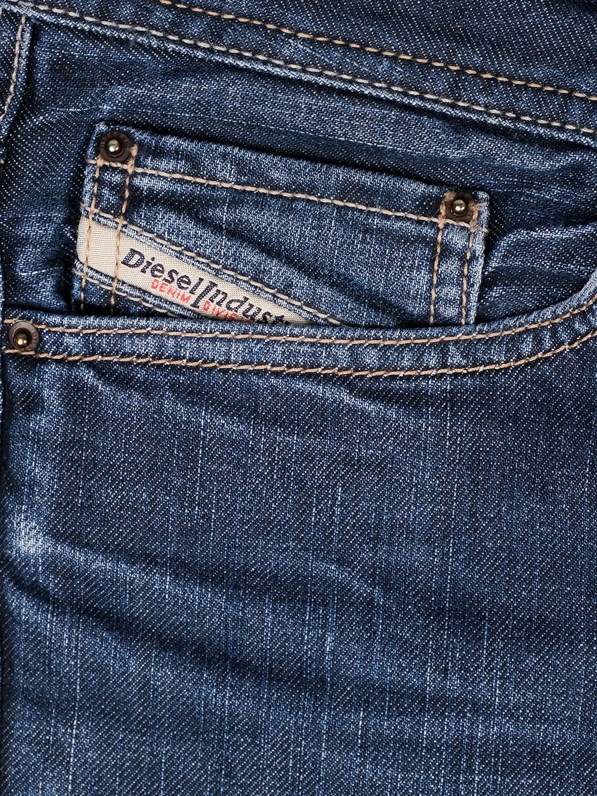 Excellent Diesel Viker-R-Box Blue Denim Jeans Size L