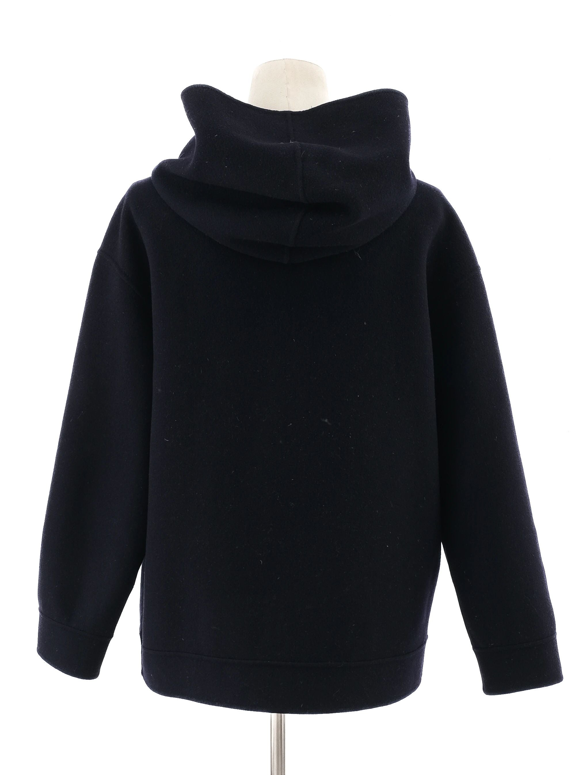 Max Mara Excellent Condition Navy Blue Wool Hoodie Size L