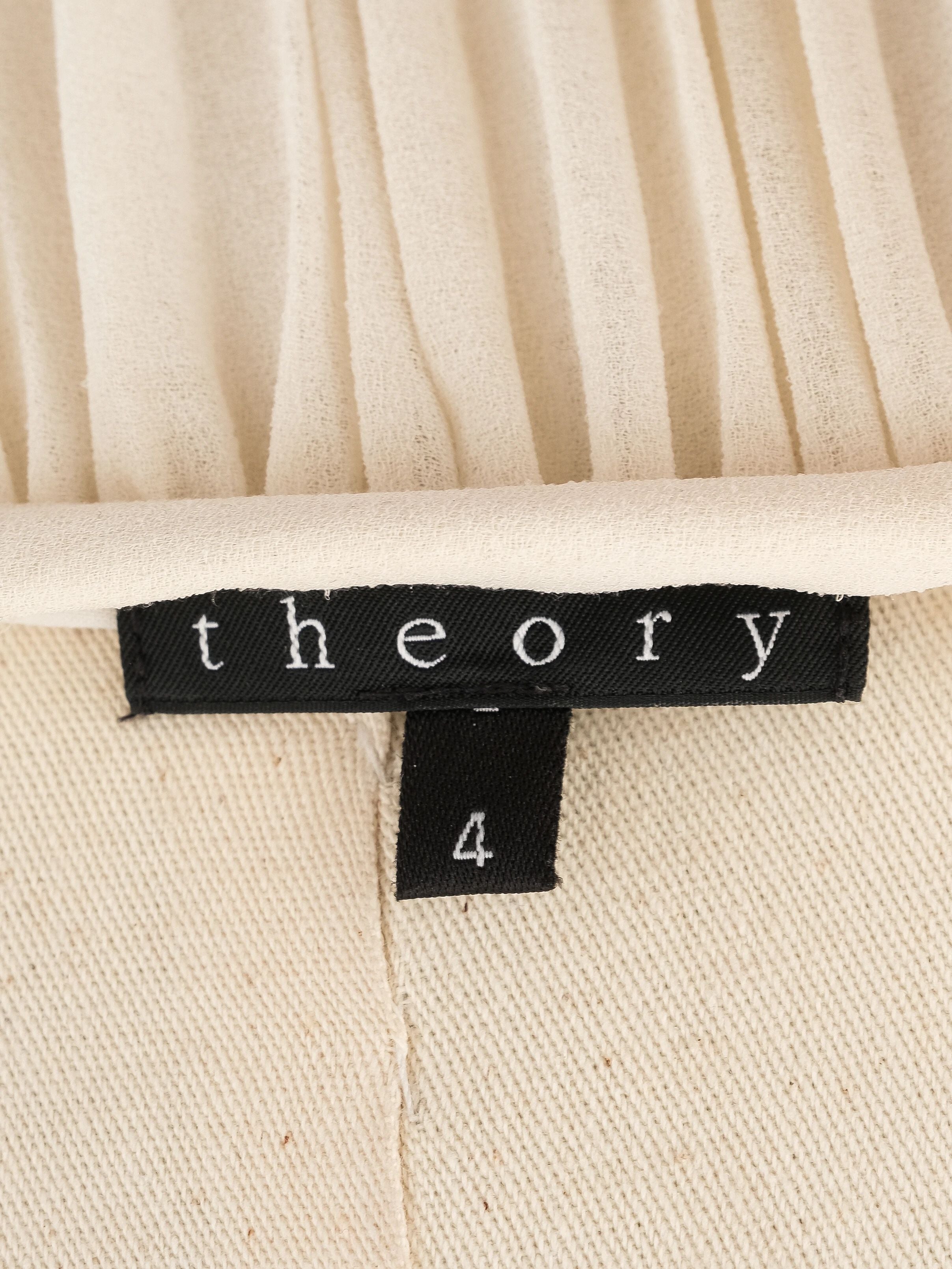 Excellent Theory White Pleated Maxi Skirt Size 4