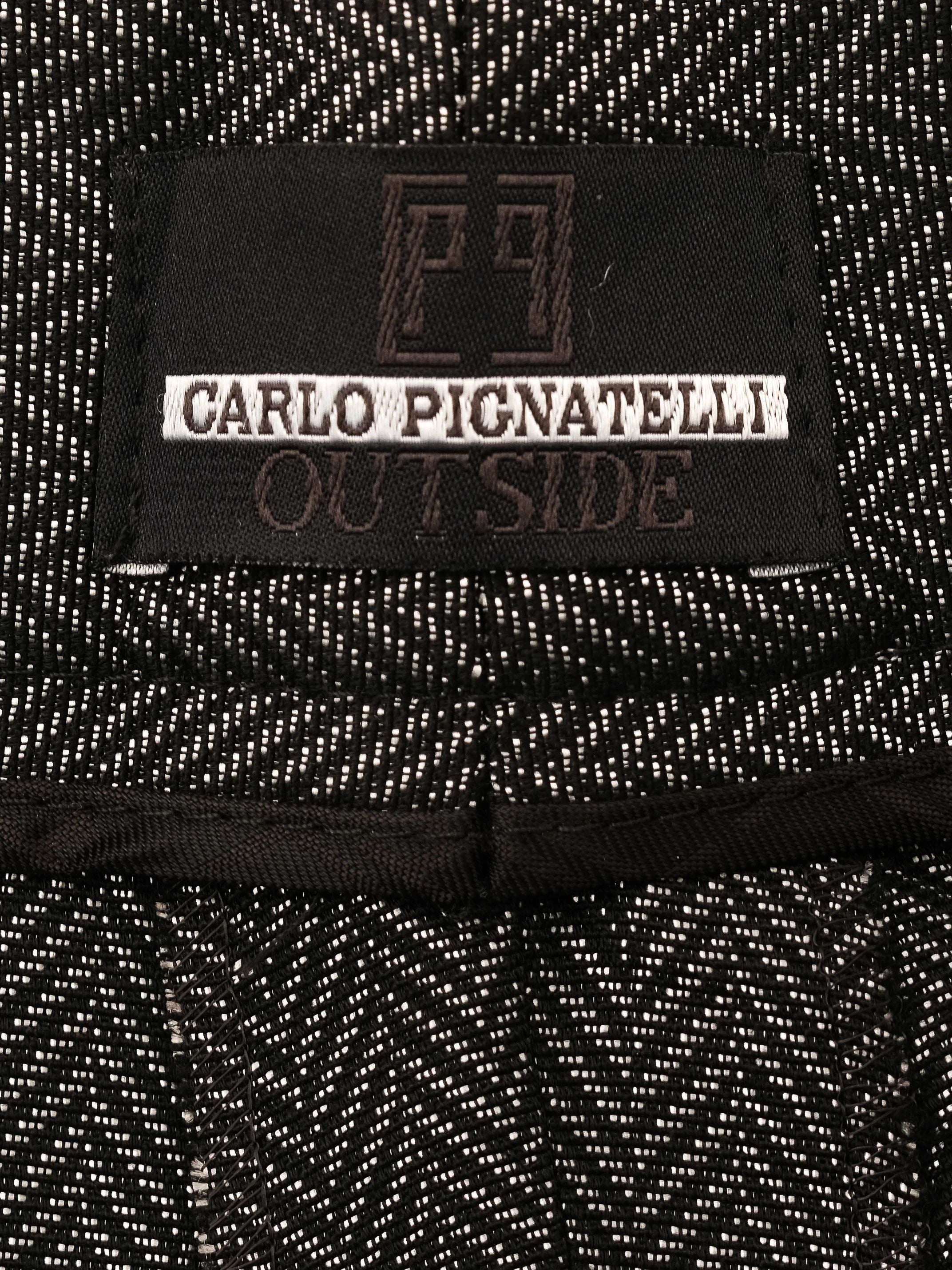 Excellent Carlo Pignatelli Gray Wool Blazer Size L Women&