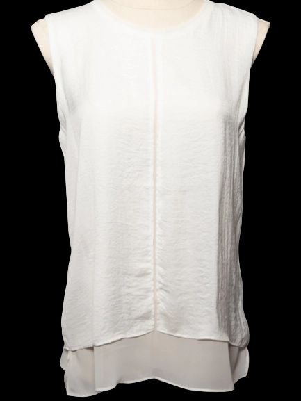 Violet + Claire White Sleeveless Blouse Polyester Size Optional