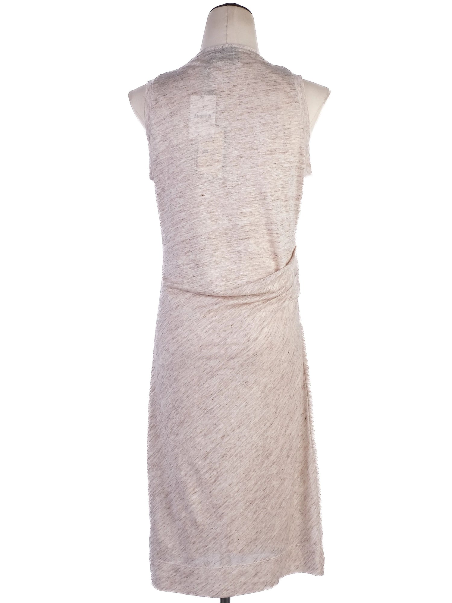 NEW By Malene Birger Gray Knee-Length Dress Size S Viscose Sleeveless