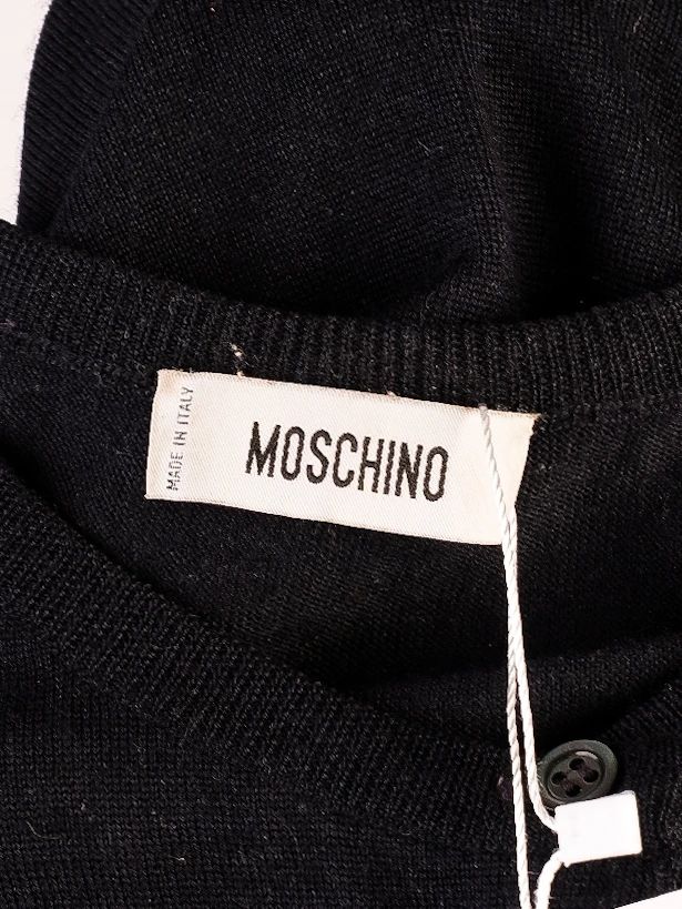 Excellent Moschino Blue Silk Cardigan WomenÕs Size XL