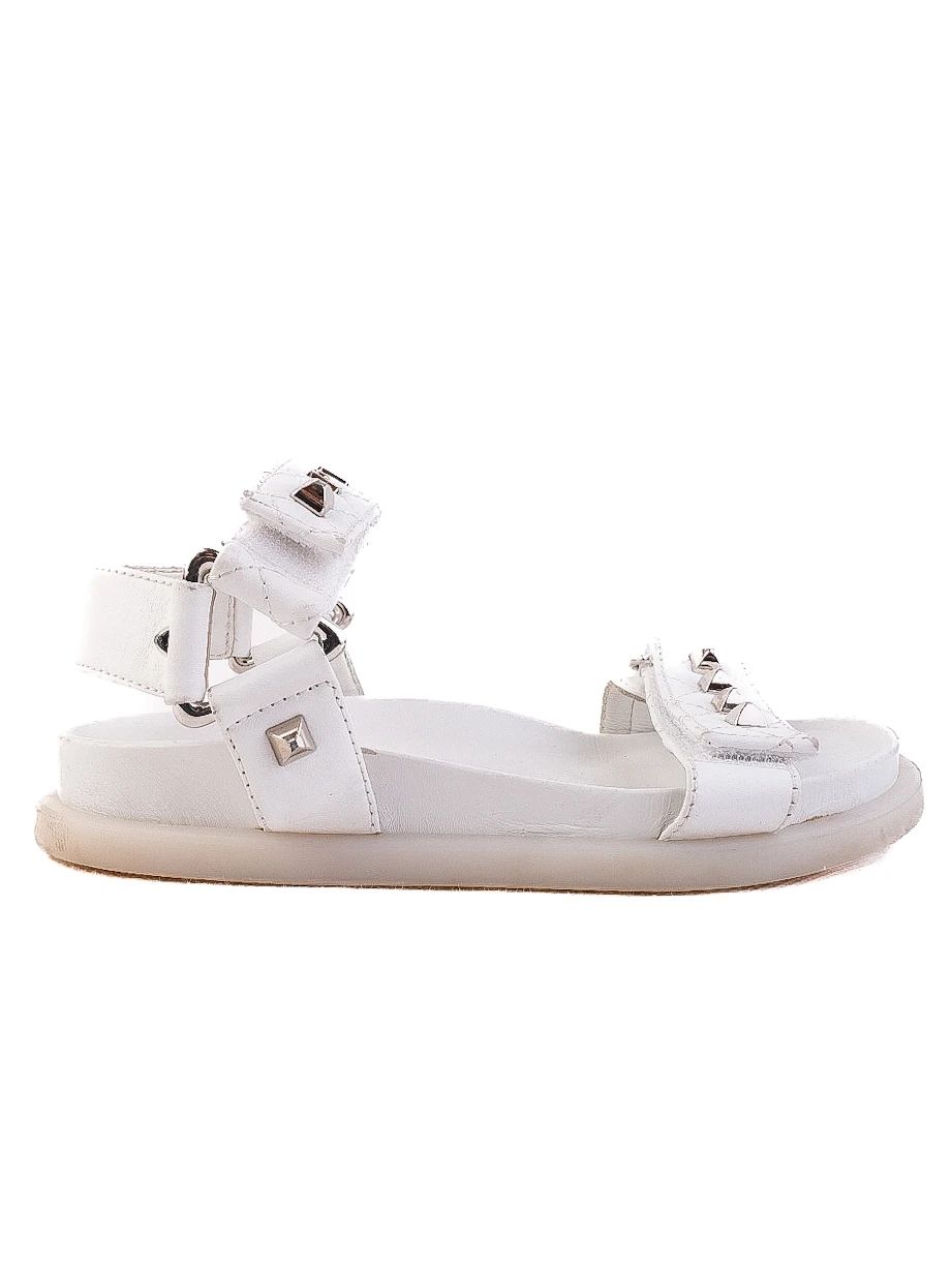 Excellent Philipp Plein Junior White Leather Sandals Size 31