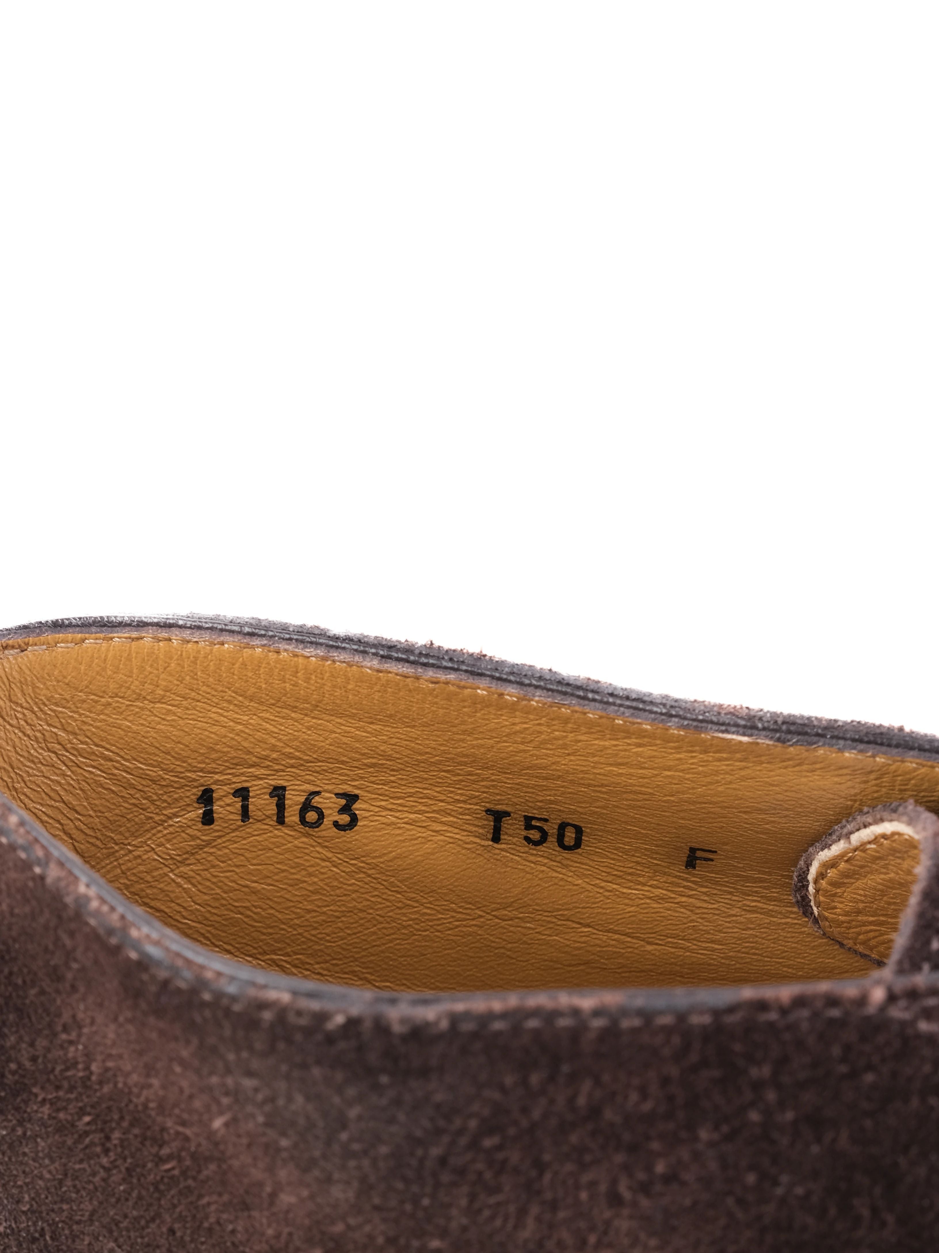 Excellent Santoni Orange Leather Chukka Boots Size 40 for Men
