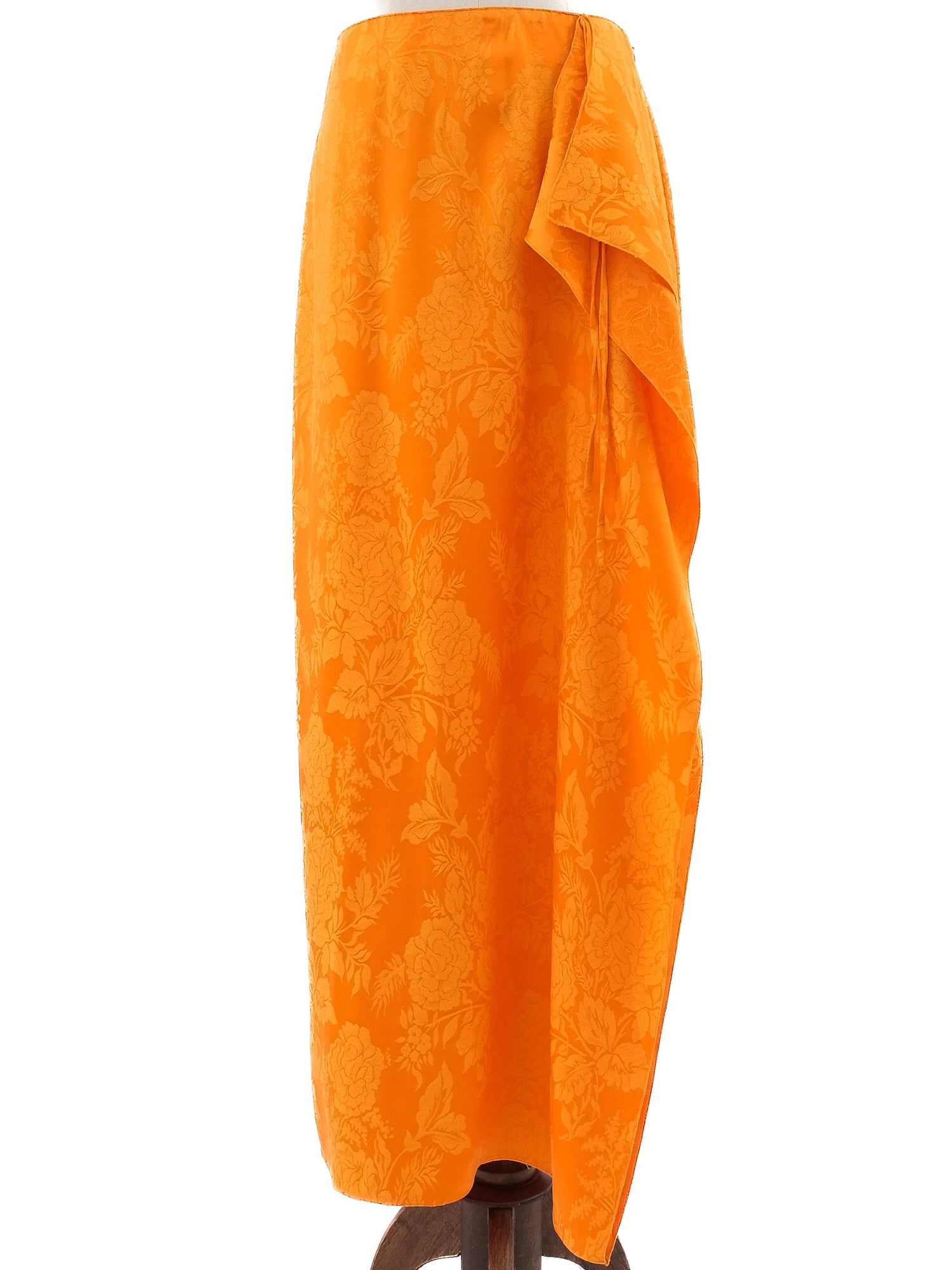 The Attico Orange Floral Wrap Skirt Size M Excellent Condition