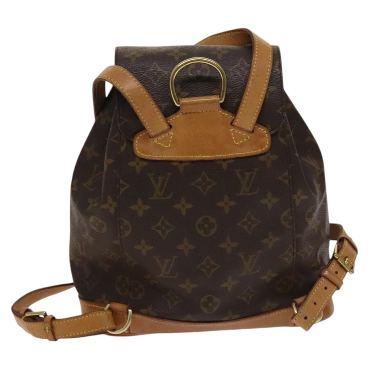 Louis Vuitton Monogram Montsouris Mm Backpack M 51136 Lv Auth