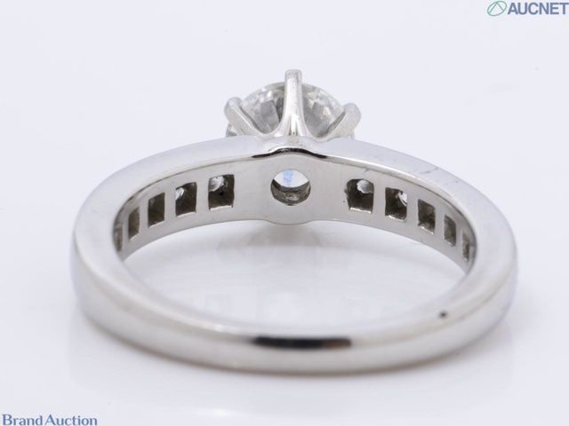 Tiffany & Co. Channel Set Solitaire Ring 0.78ct