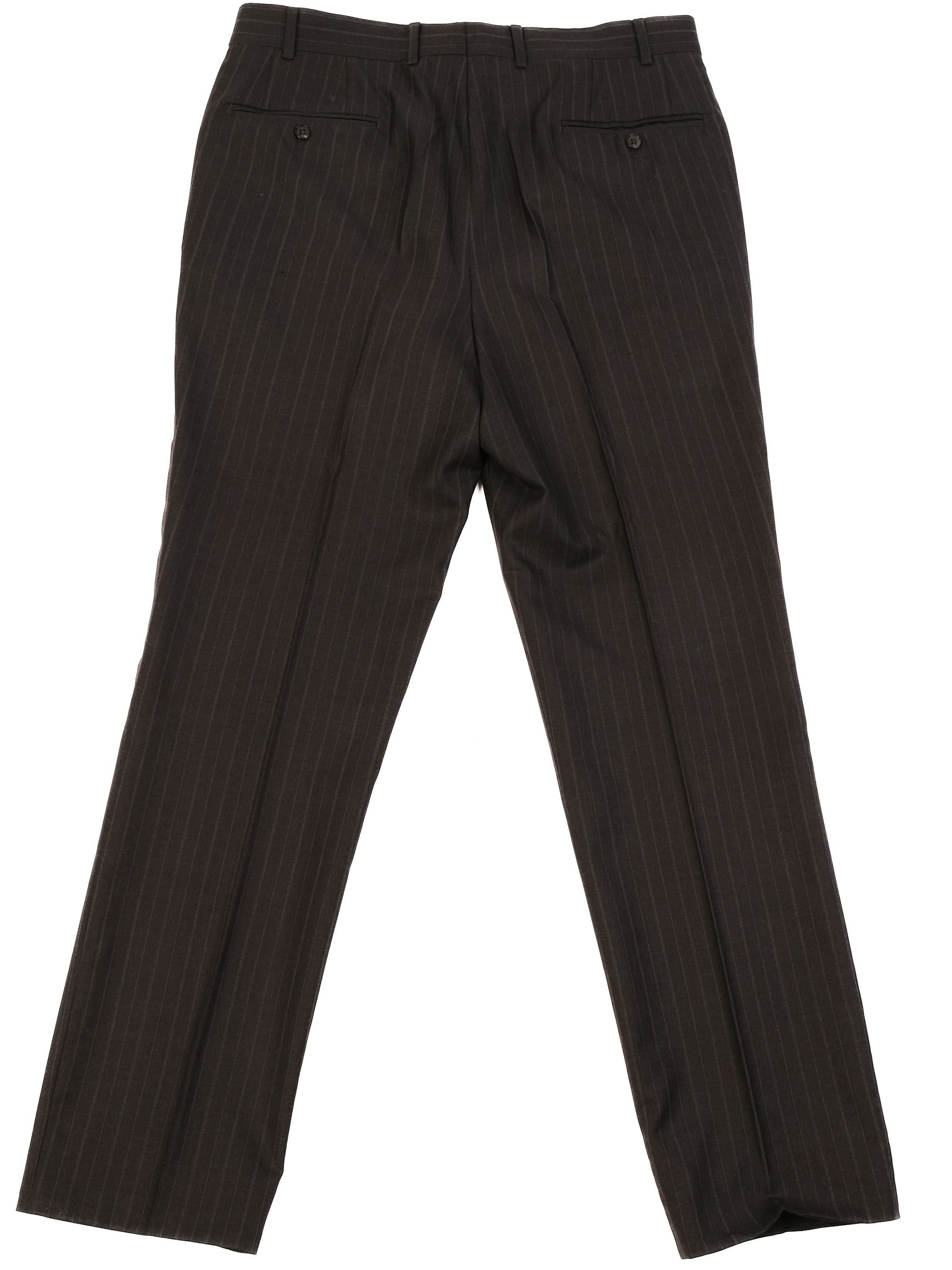 Excellent Ermenegildo Zegna Black Wool Suit Jacket Size L