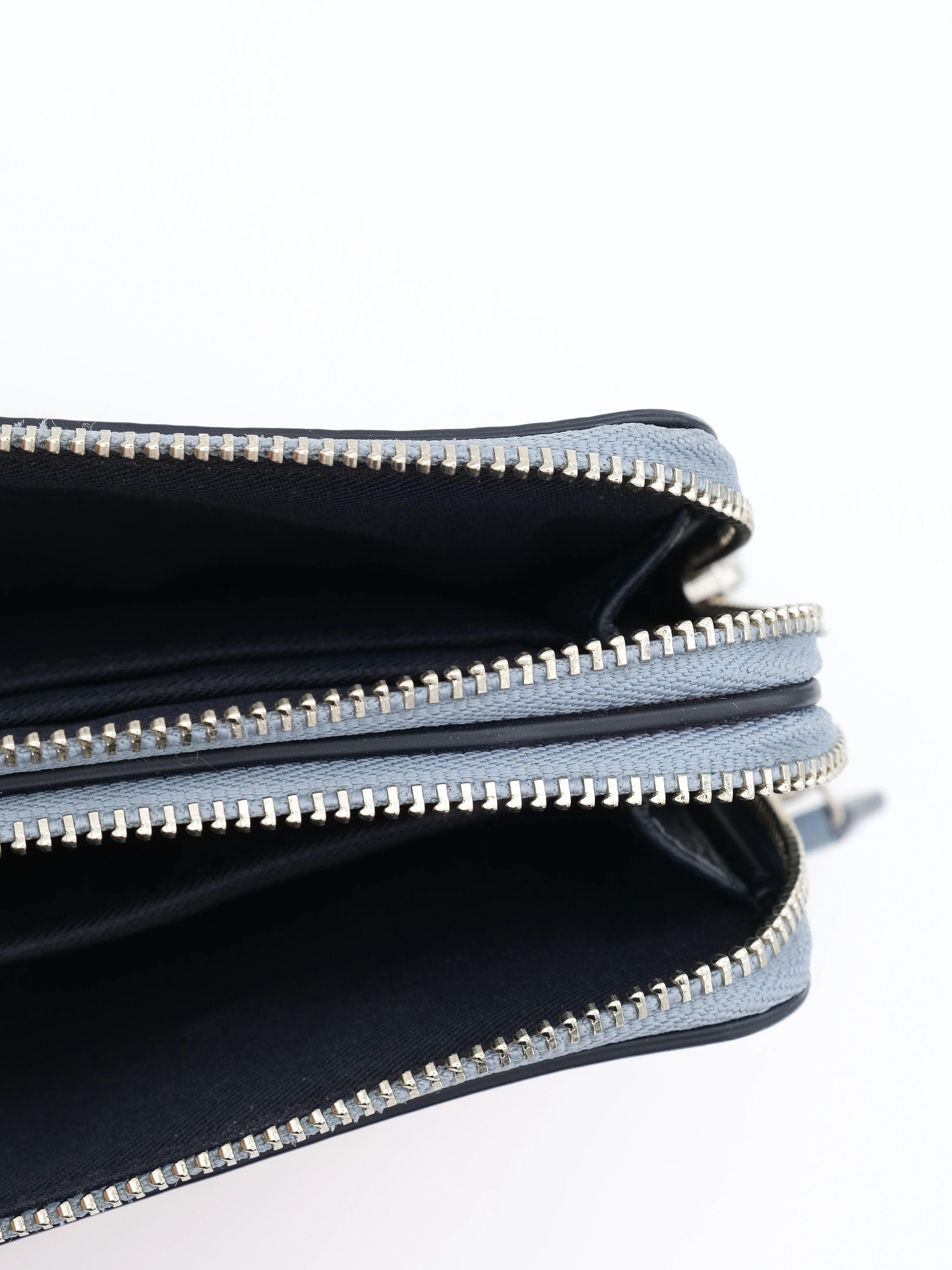 Excellent Coach Leather Clutch Wristlet in Combined Colors