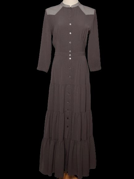 Like Yana Gray Viscose Dress Excellent Condition Size S