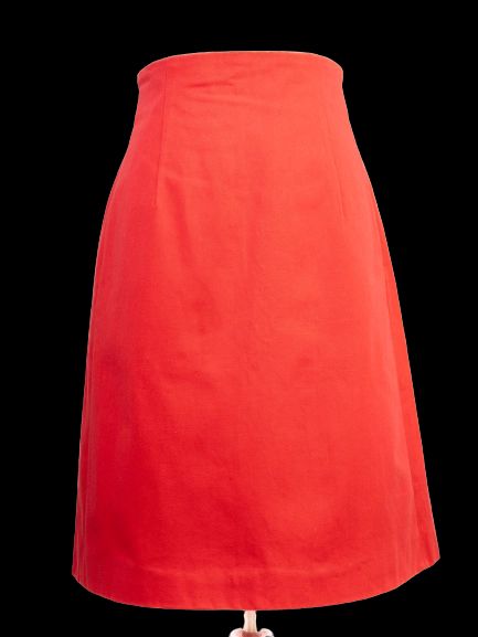 Emporio Armani Red Cotton Skirt Size XS Excellent Condition