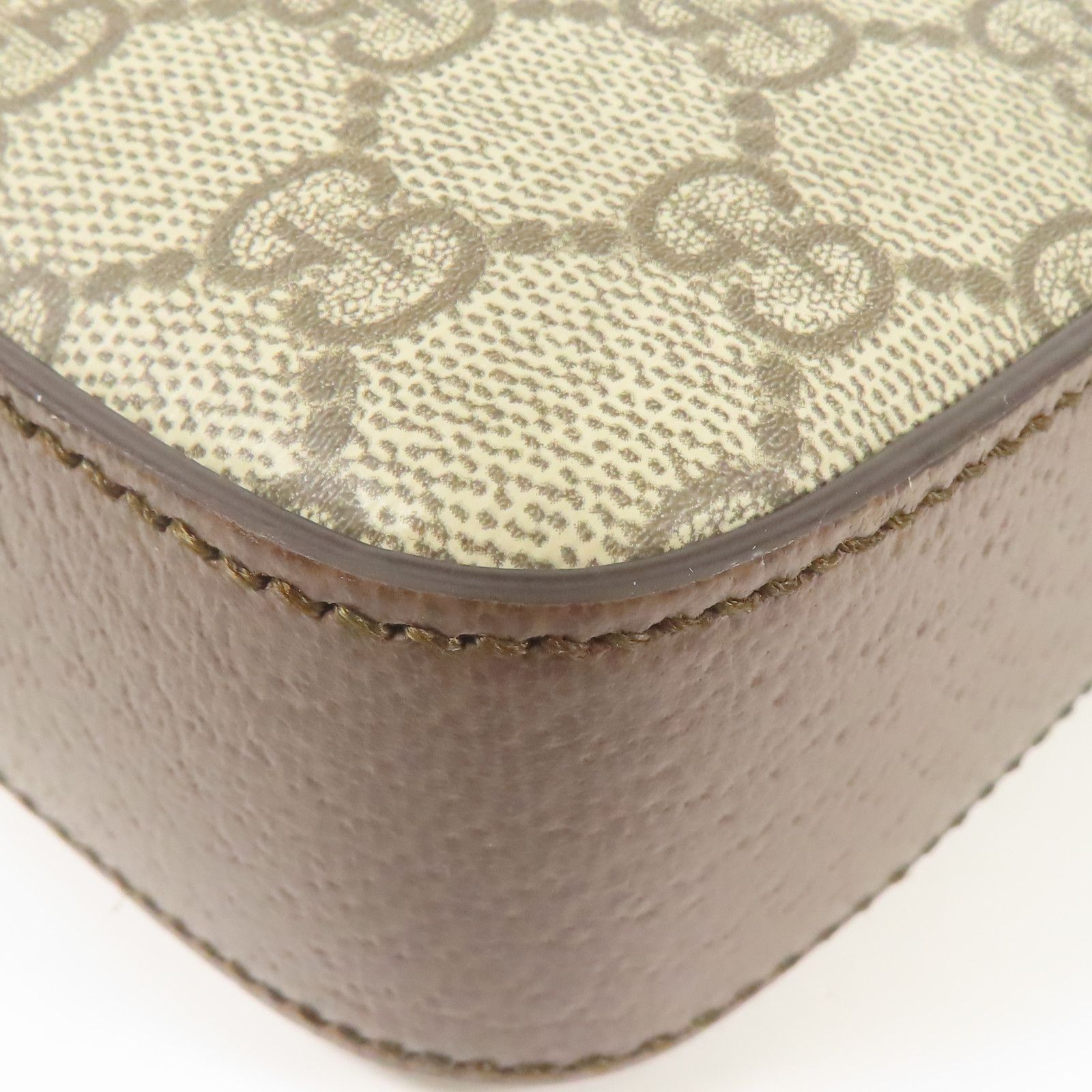 Gucci Painted Canvas Ophidia Gold Shoulder Bag Brown Gg Canvas 699439