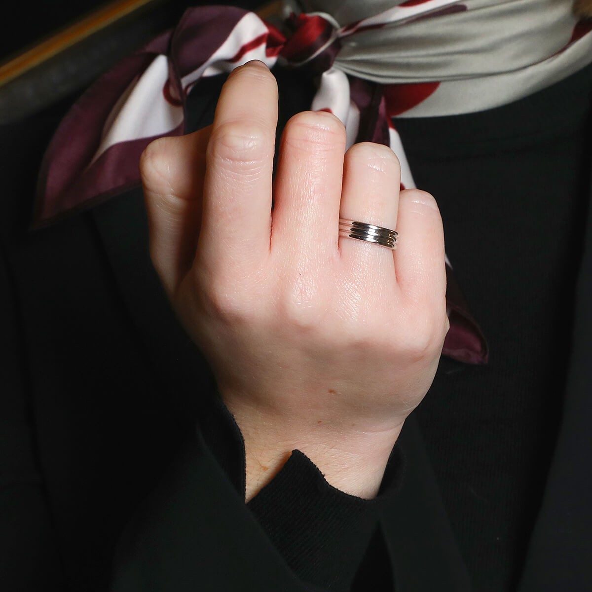 Boucheron Godron platinum ring