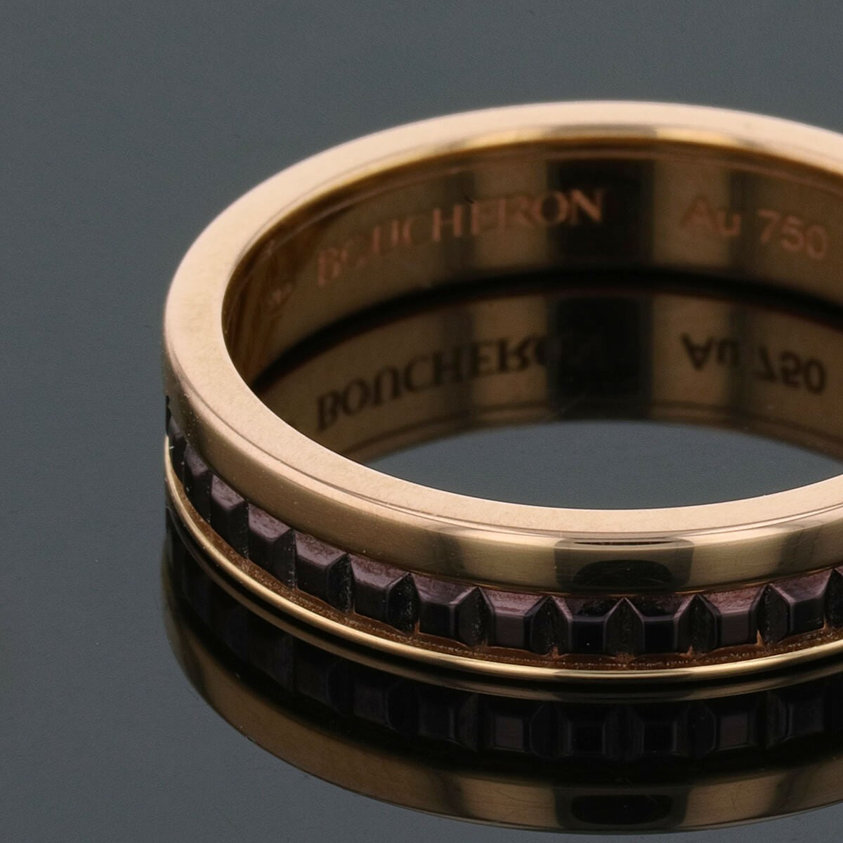 Boucheron Quatre PVD and gold ring