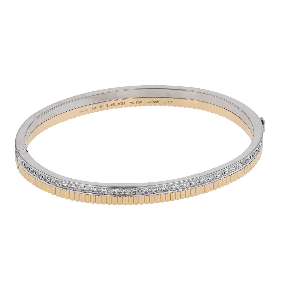 Boucheron Quatre Radiant diamonds and gold bracelet