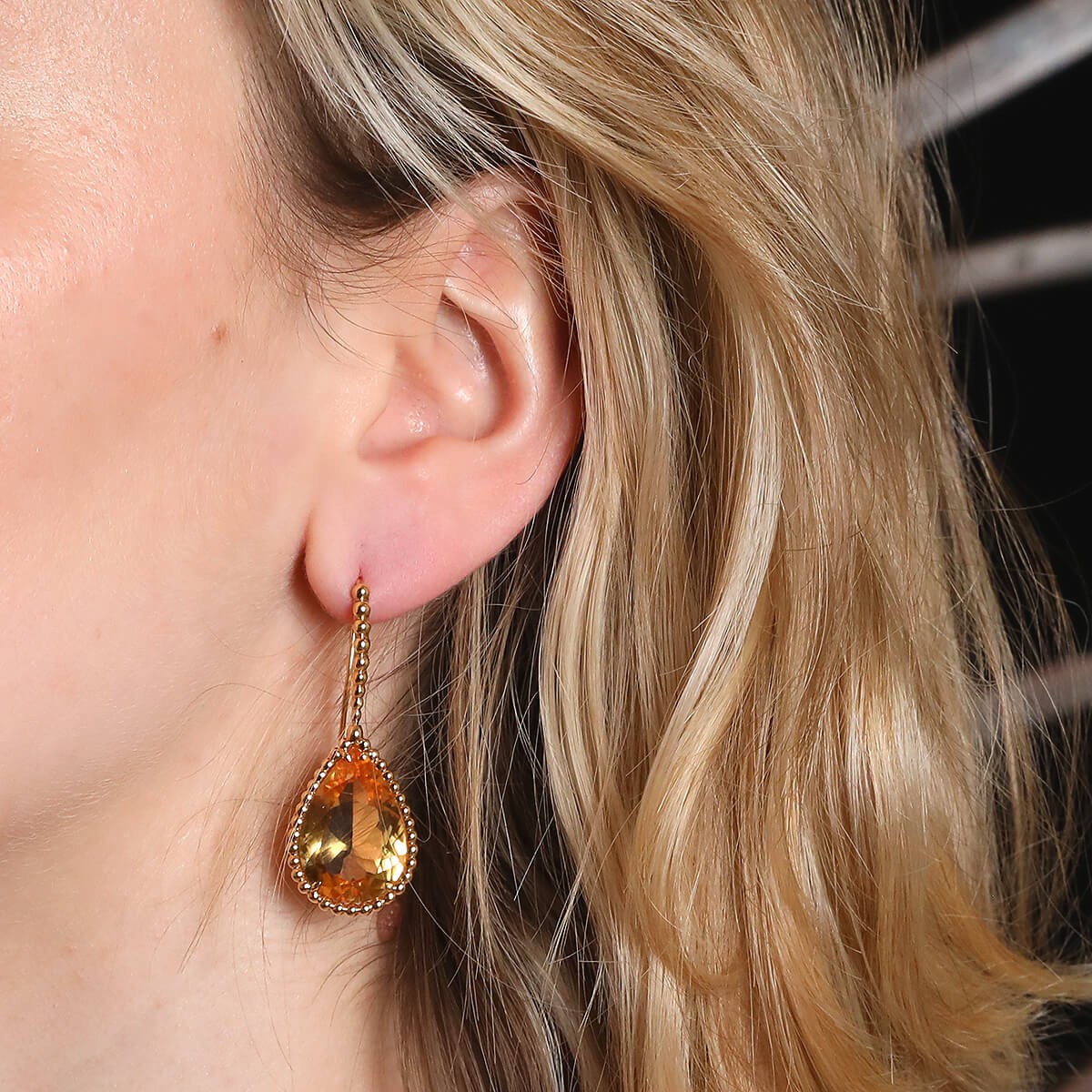 Boucheron Serpent Boheme citrines and gold earrings
