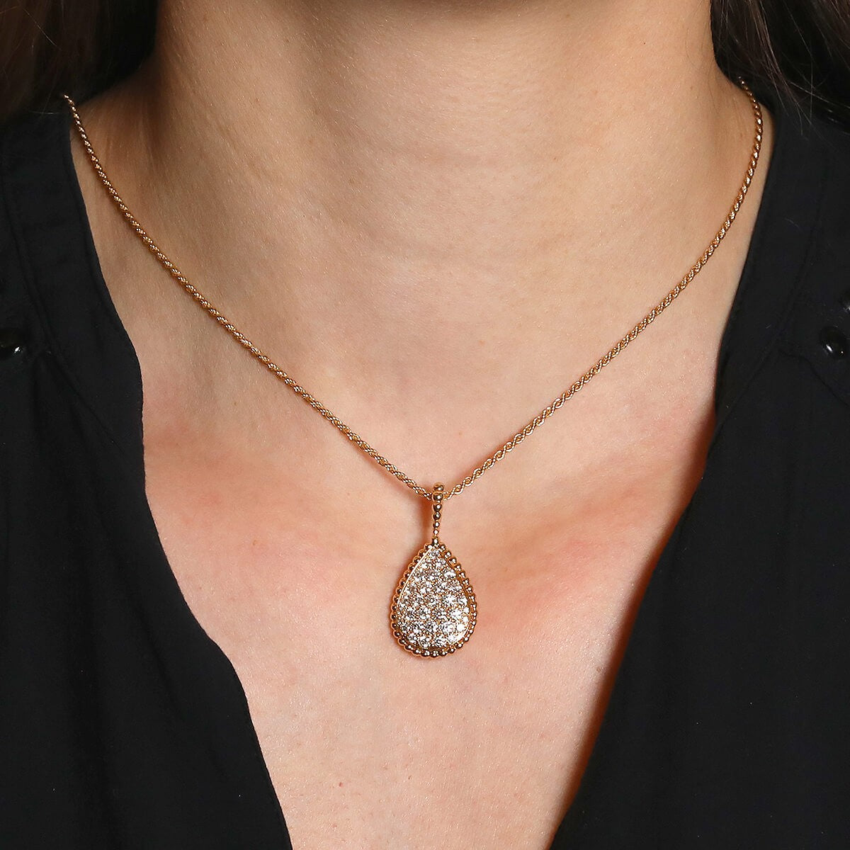 Boucheron Serpent Boheme diamonds and gold necklace