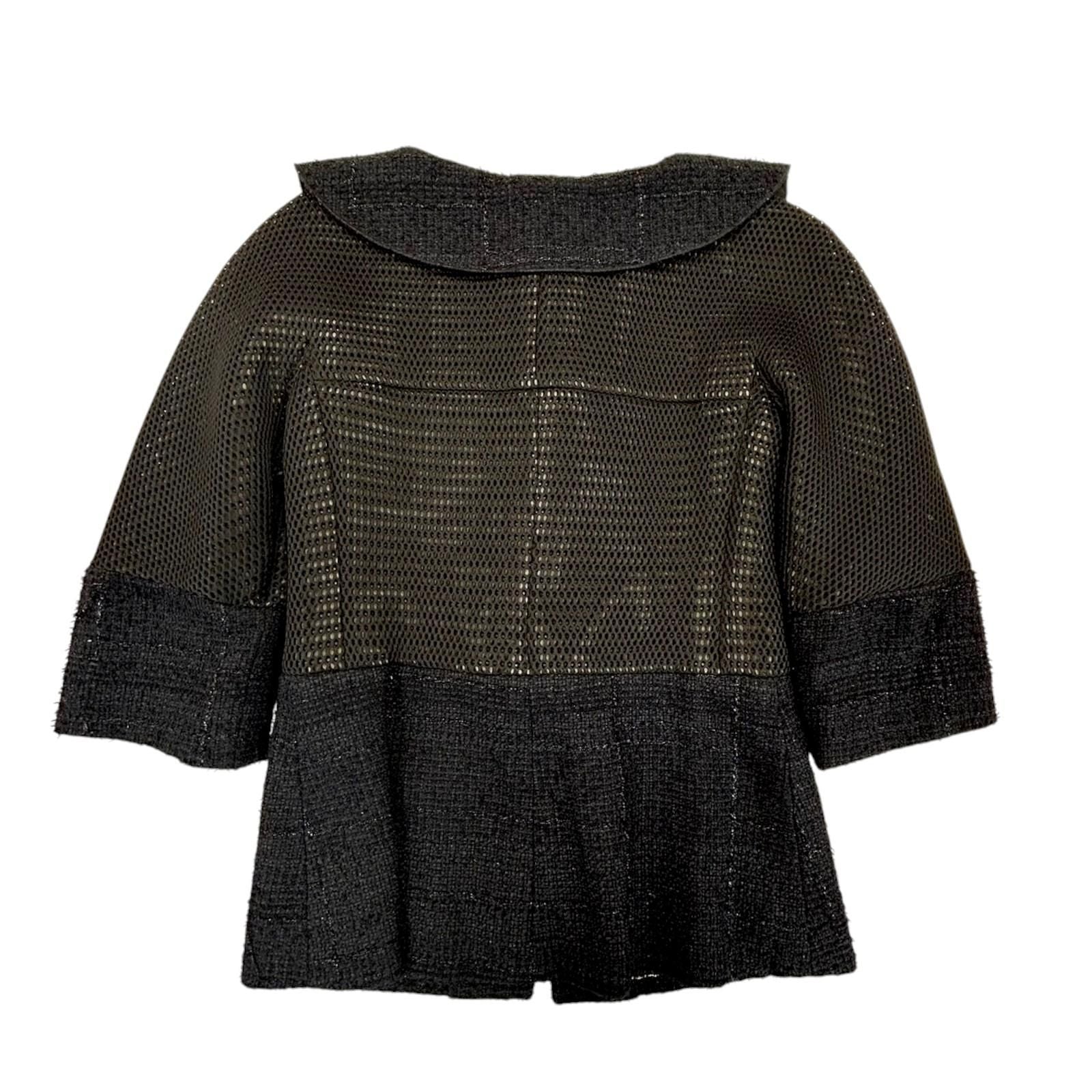 Chanel Jacket Skirt Setup P 45896w 05279 Nylon Black 34 Cc Coco