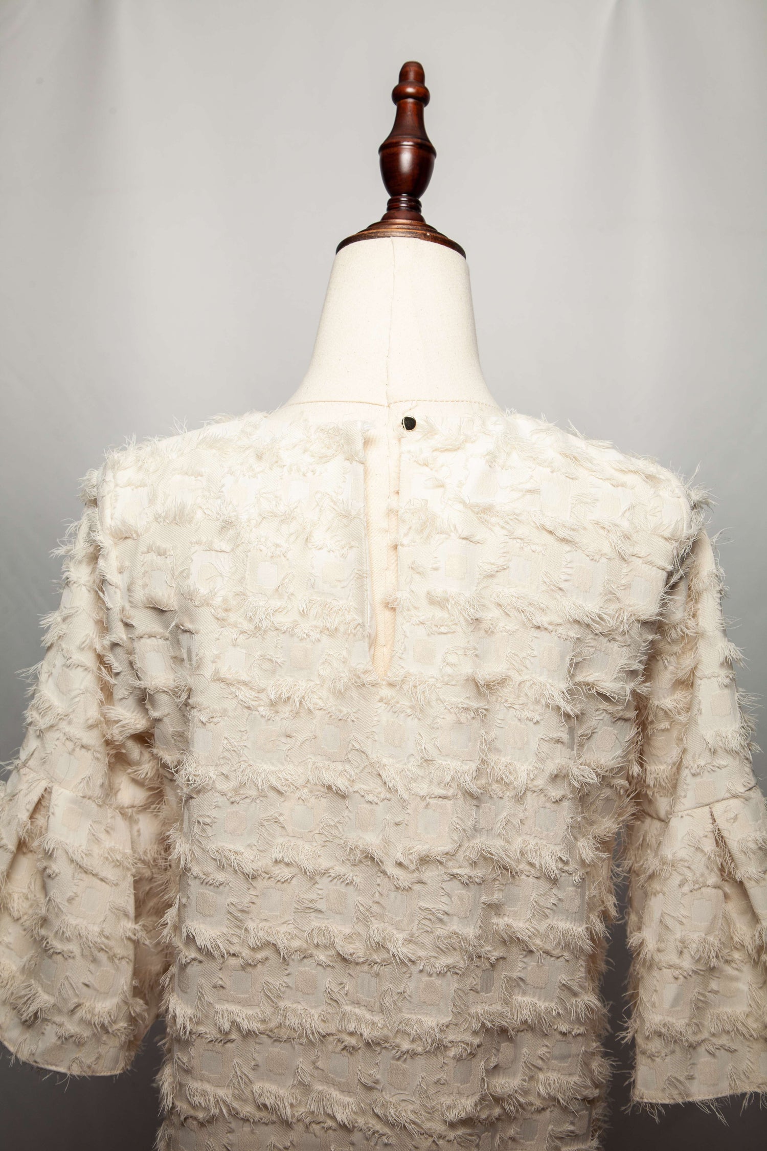 Average River Island White Textured Dress Size XS Polyester