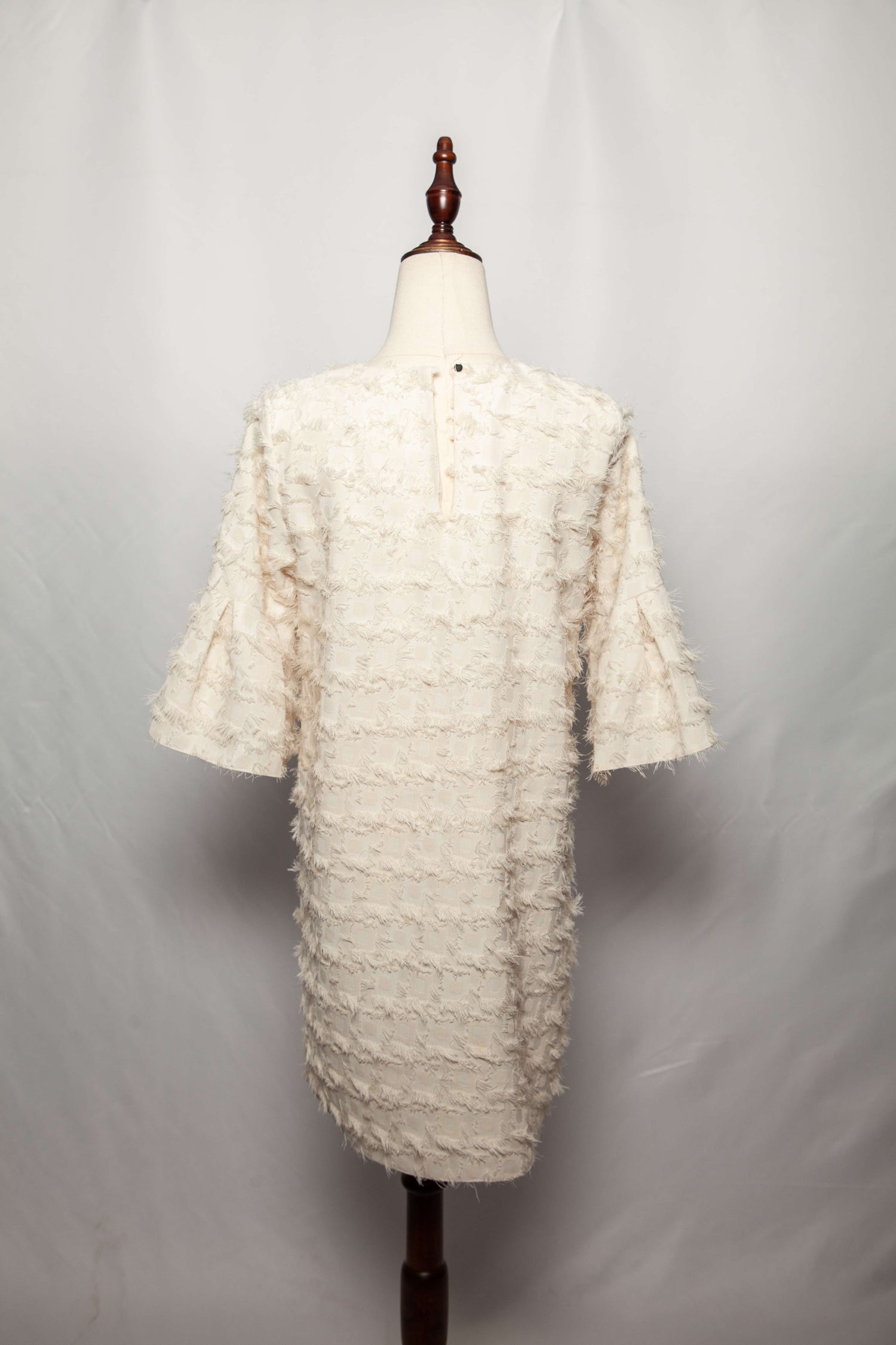 Average River Island White Textured Dress Size XS Polyester