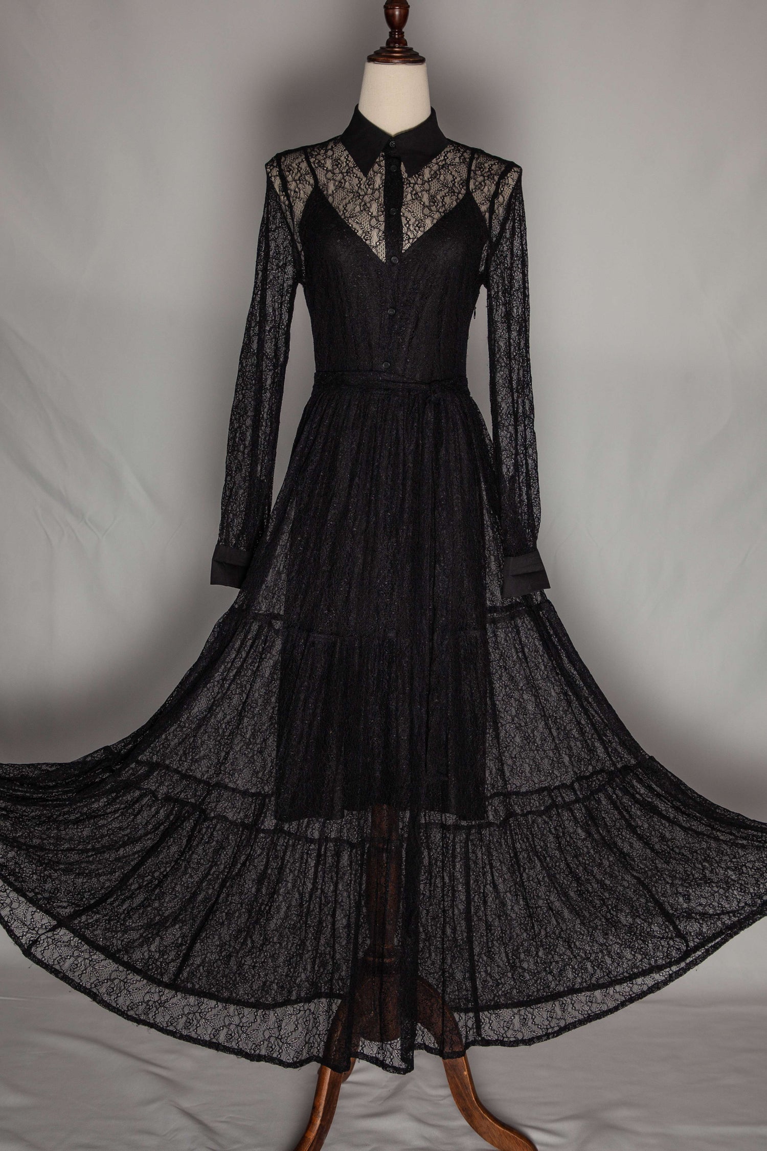 Good Beymen Club Black Lace Dress Long Sleeves Size N/A